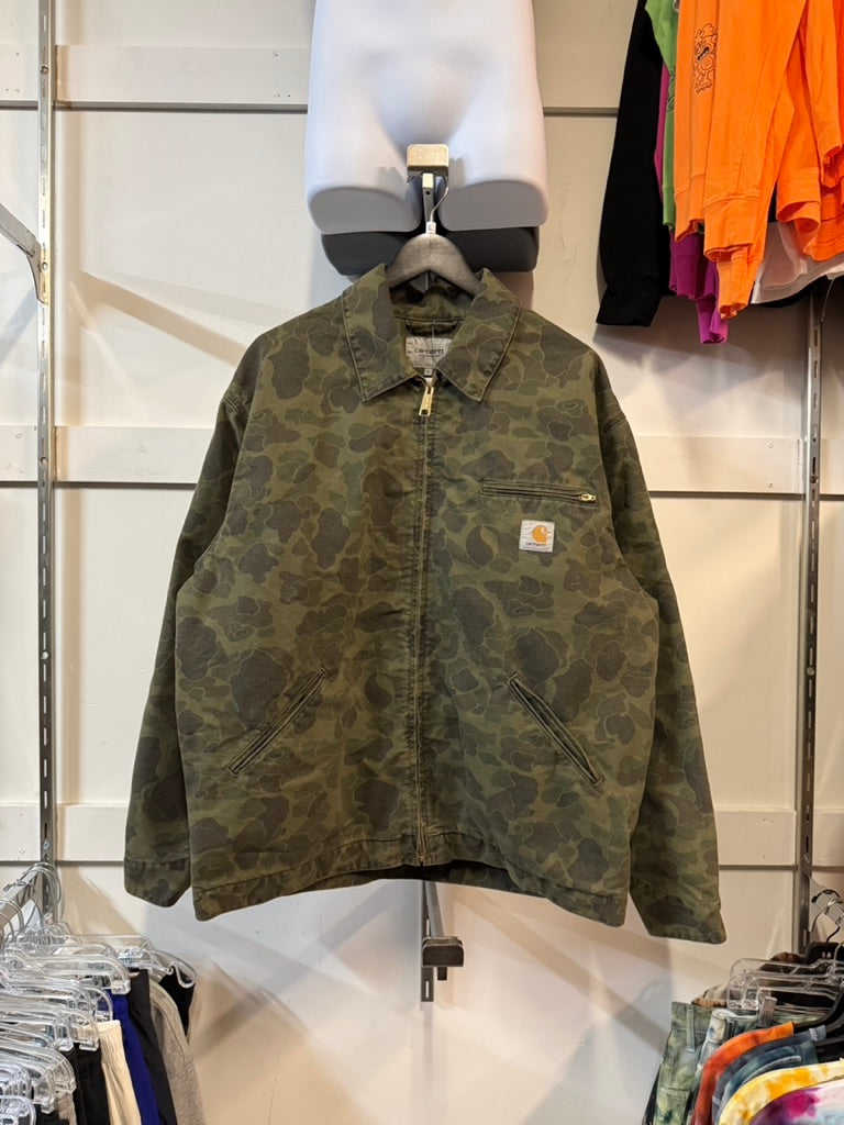 Carhartt WIP Duck Camo Detroit Jacket Size XL