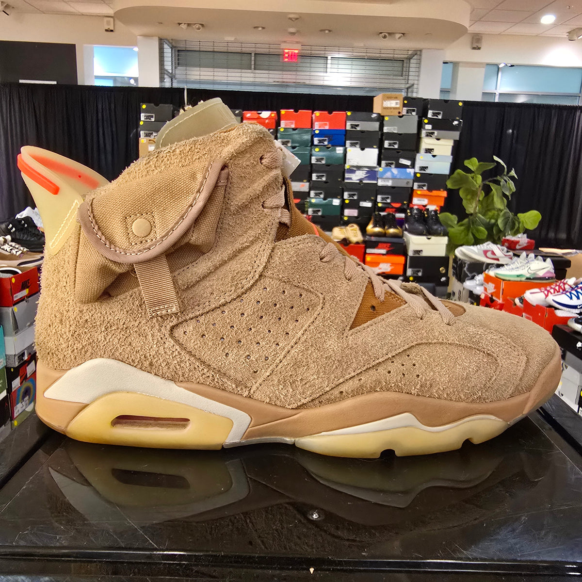 Jordan 6 Retro Travis Scott Cactus Jack Khaki SZ 13 USED NO BOX (Has Dustbag)