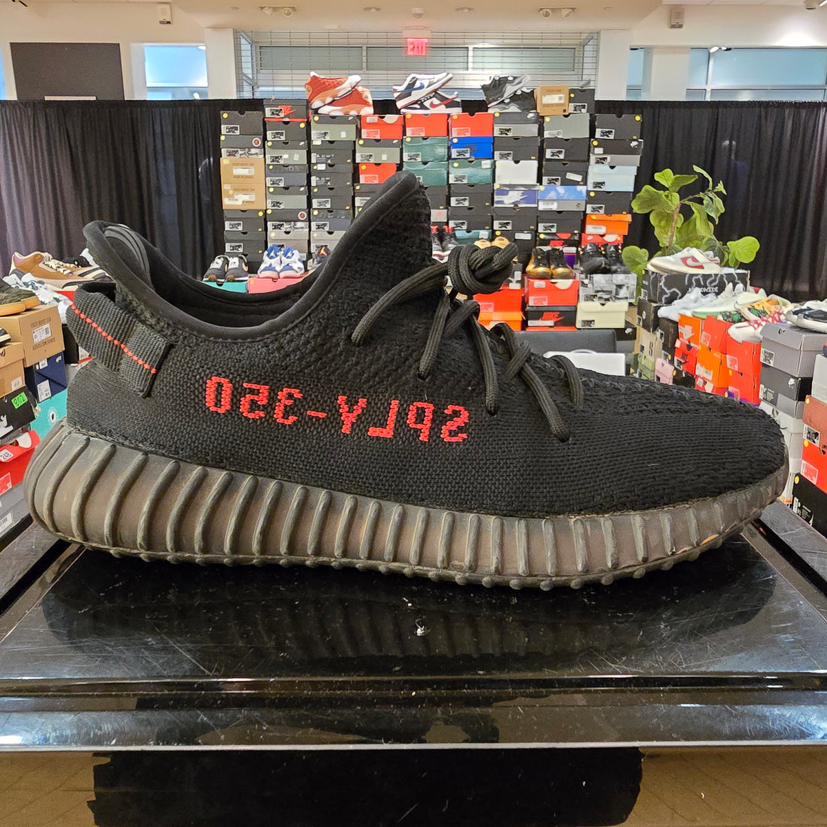 Adidas Yeezy Boost 350 V2 Black Red SZ 11 USED NO BOX