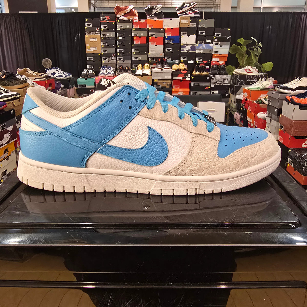 Nike Dunk Low ID By You Foxtrot UNC SZ 11.5 USED MISSING LID