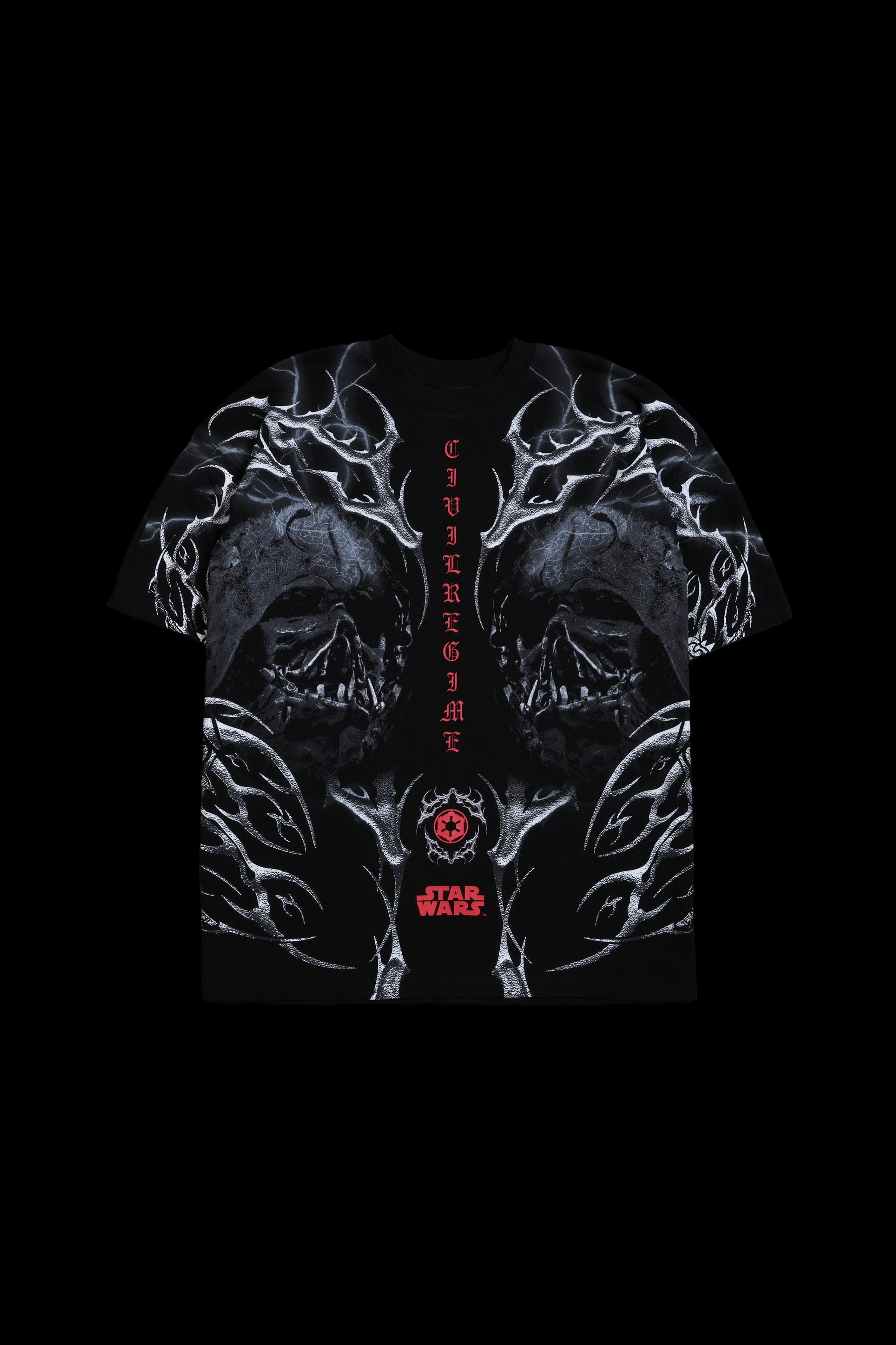 Civil Regime x Star Wars Ghost In The Machine Oversized Tee Black Sz Small
