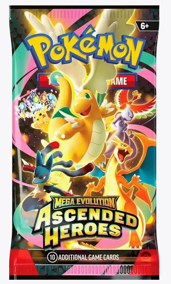 2026 Pokémon Mega Evolution Ascended Heroes Single Booster