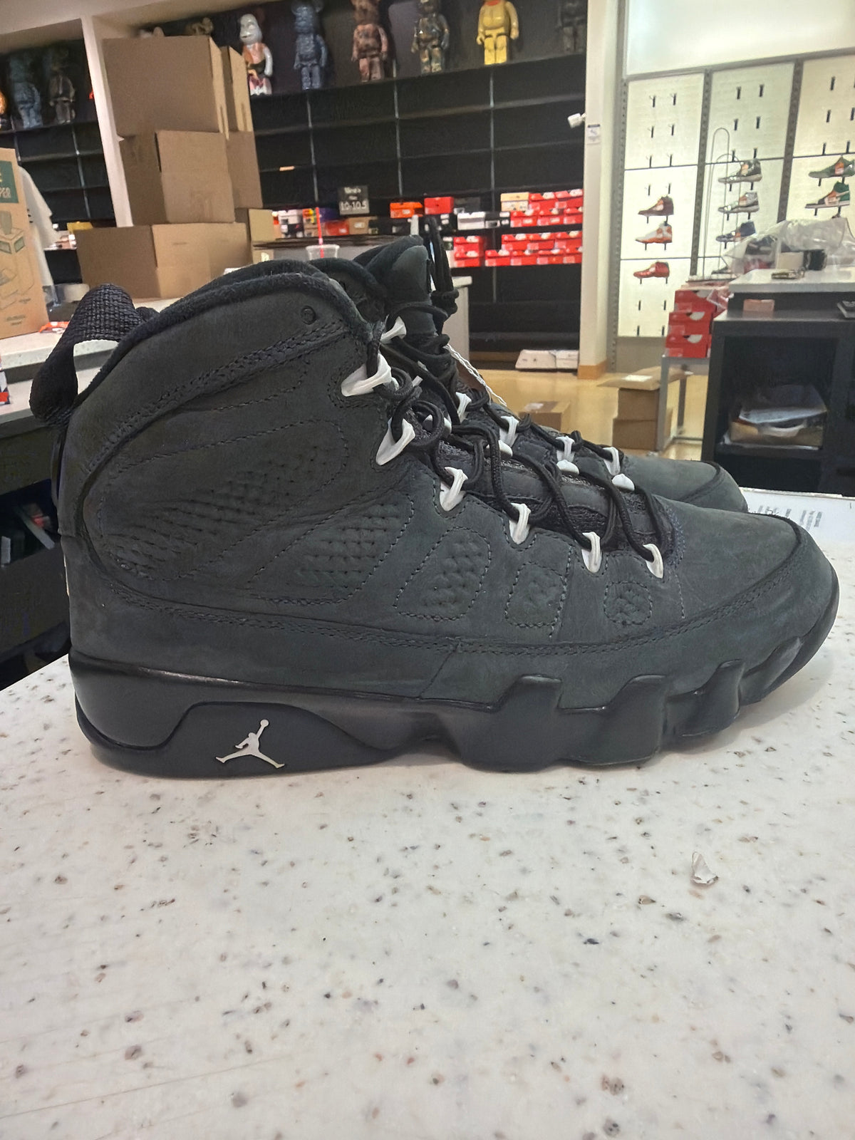 Jordan 9 Retro Anthracite Sz 8.5 Used No Box