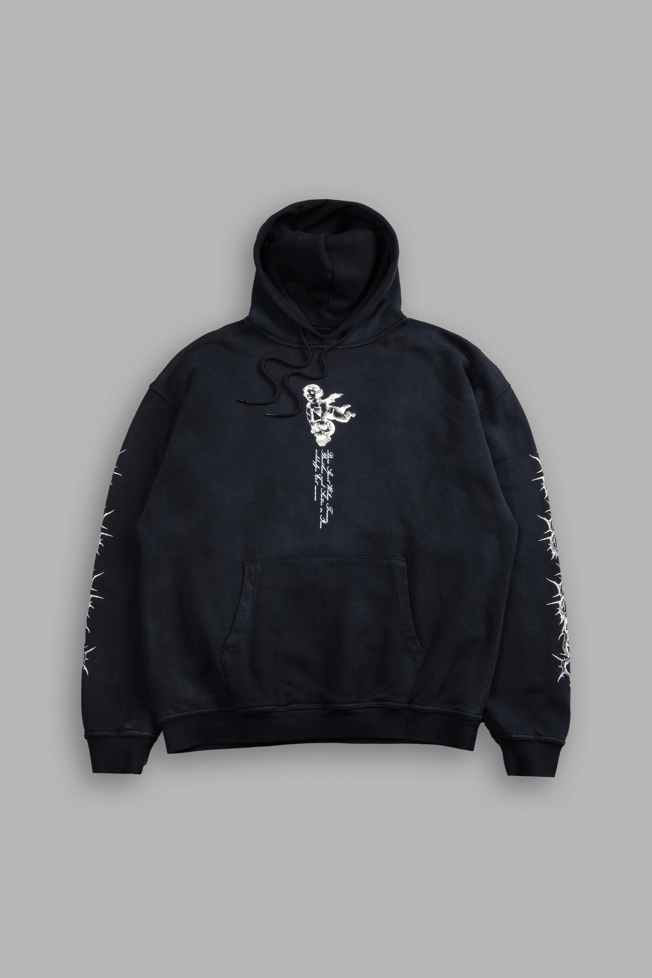 Darc Sport Our Virtue Bishop Hoodie Black Driftwash Sz M