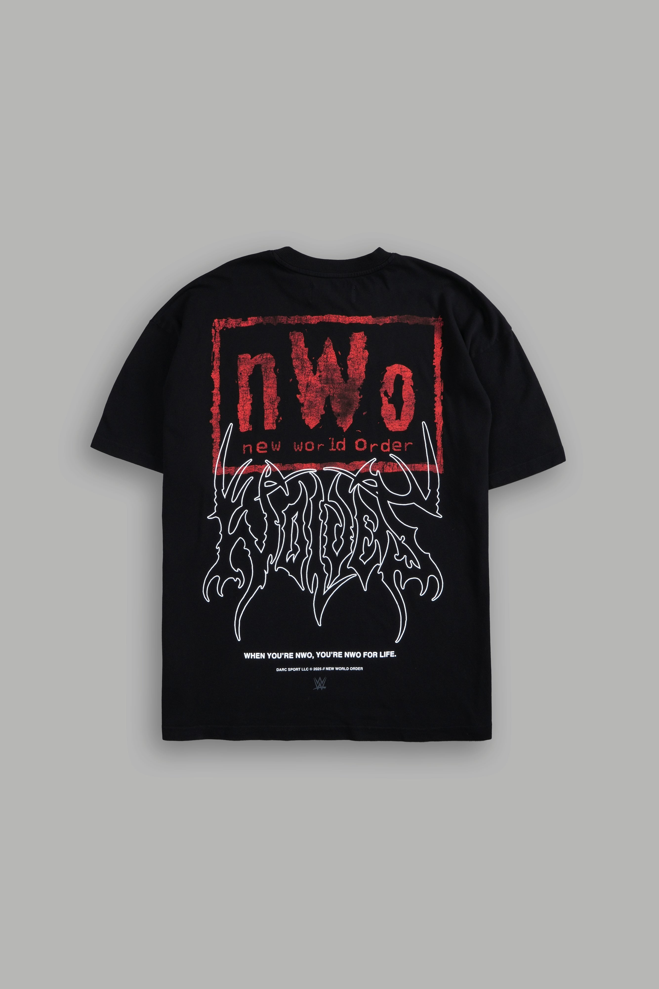 Darc Sport x WWE NWO Oversized Tee Black Sz L