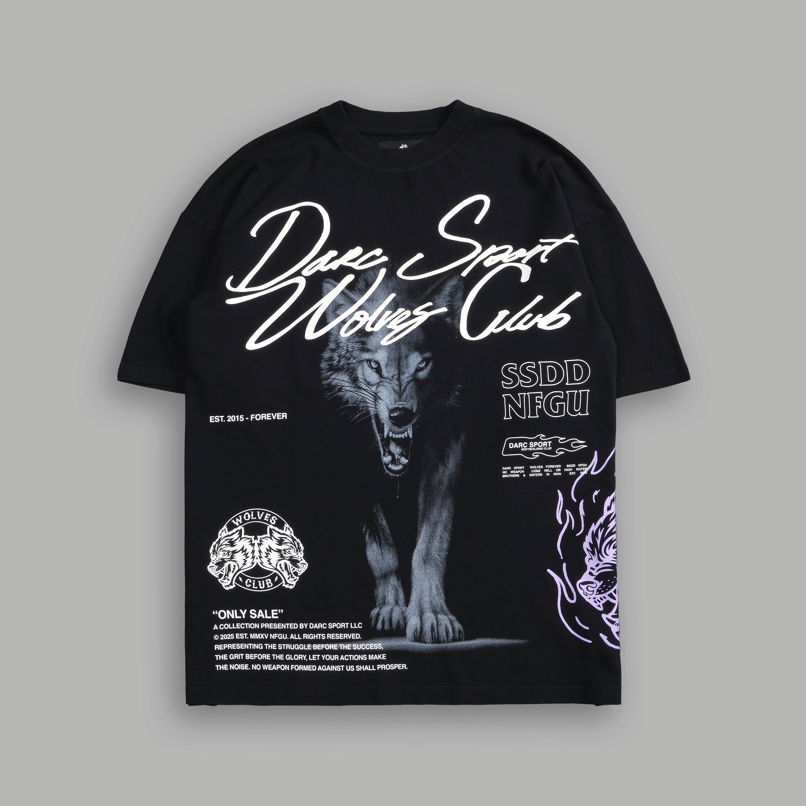 Darc Sport From the Shadows Premium Oversized Tee Black Sz L