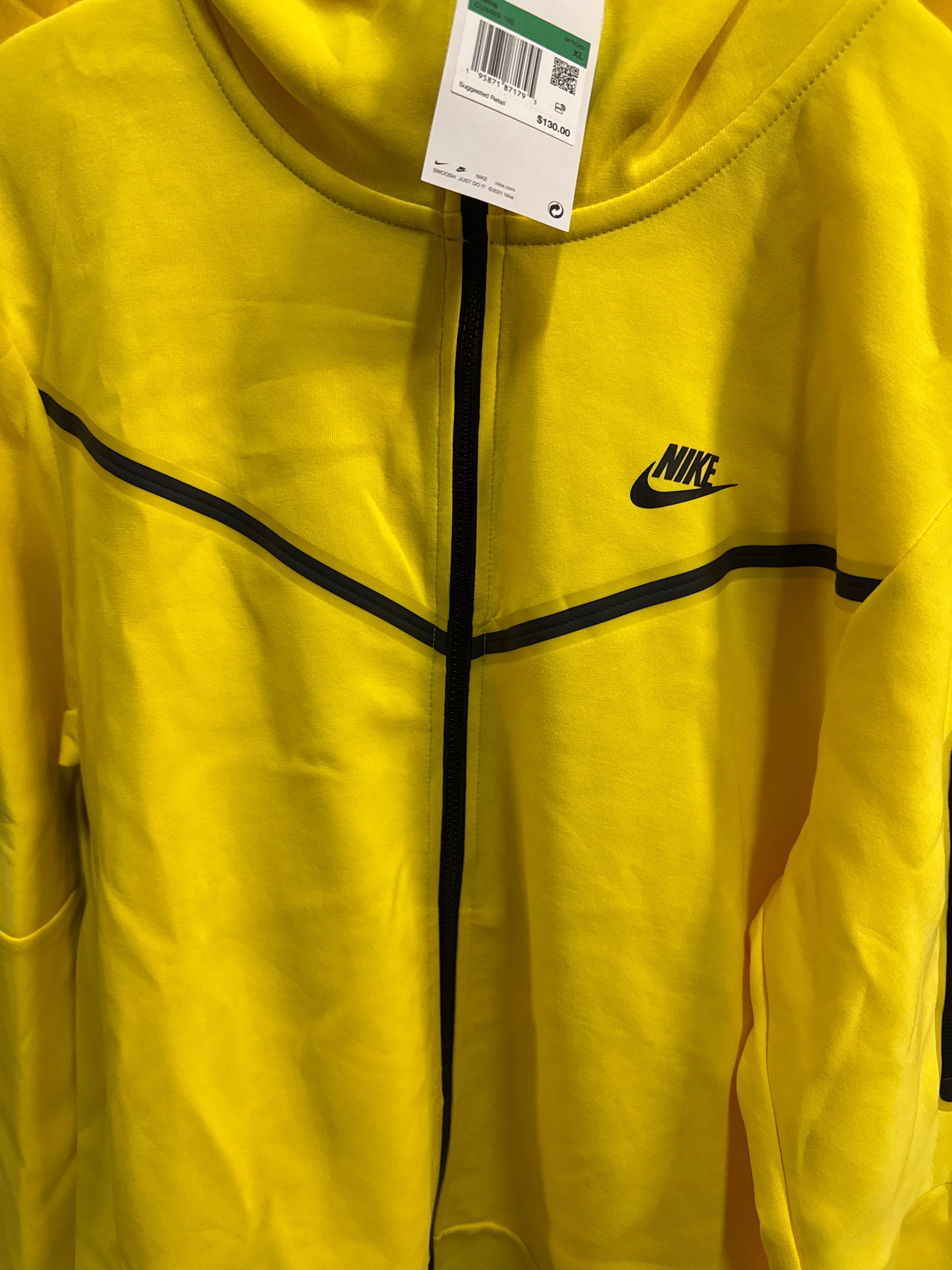 Nike Tech Fleece Yellow Men SZ XL