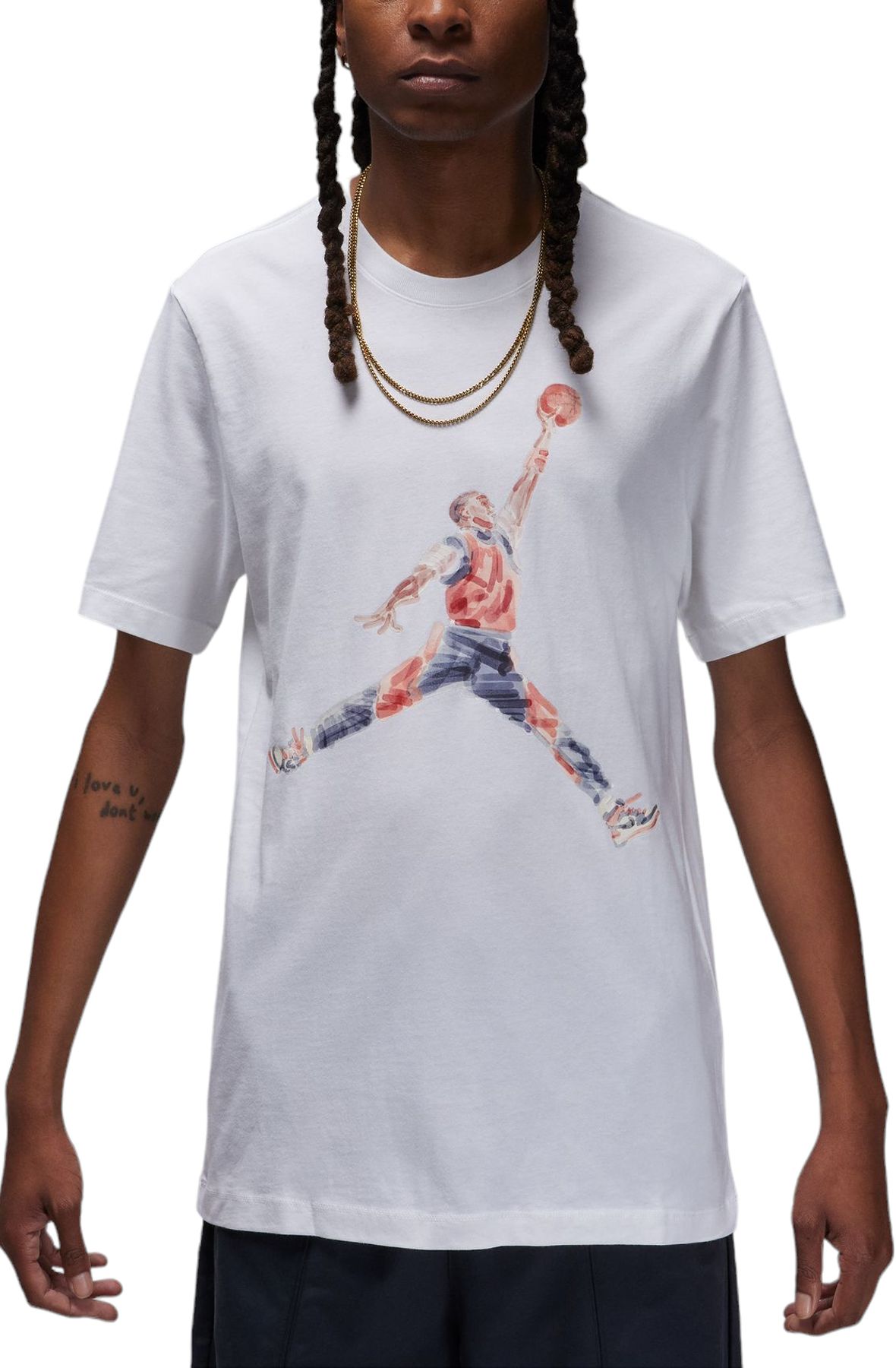 Jordan Jumpman Watercolor Short Sleeve Shirt White Sz XXL