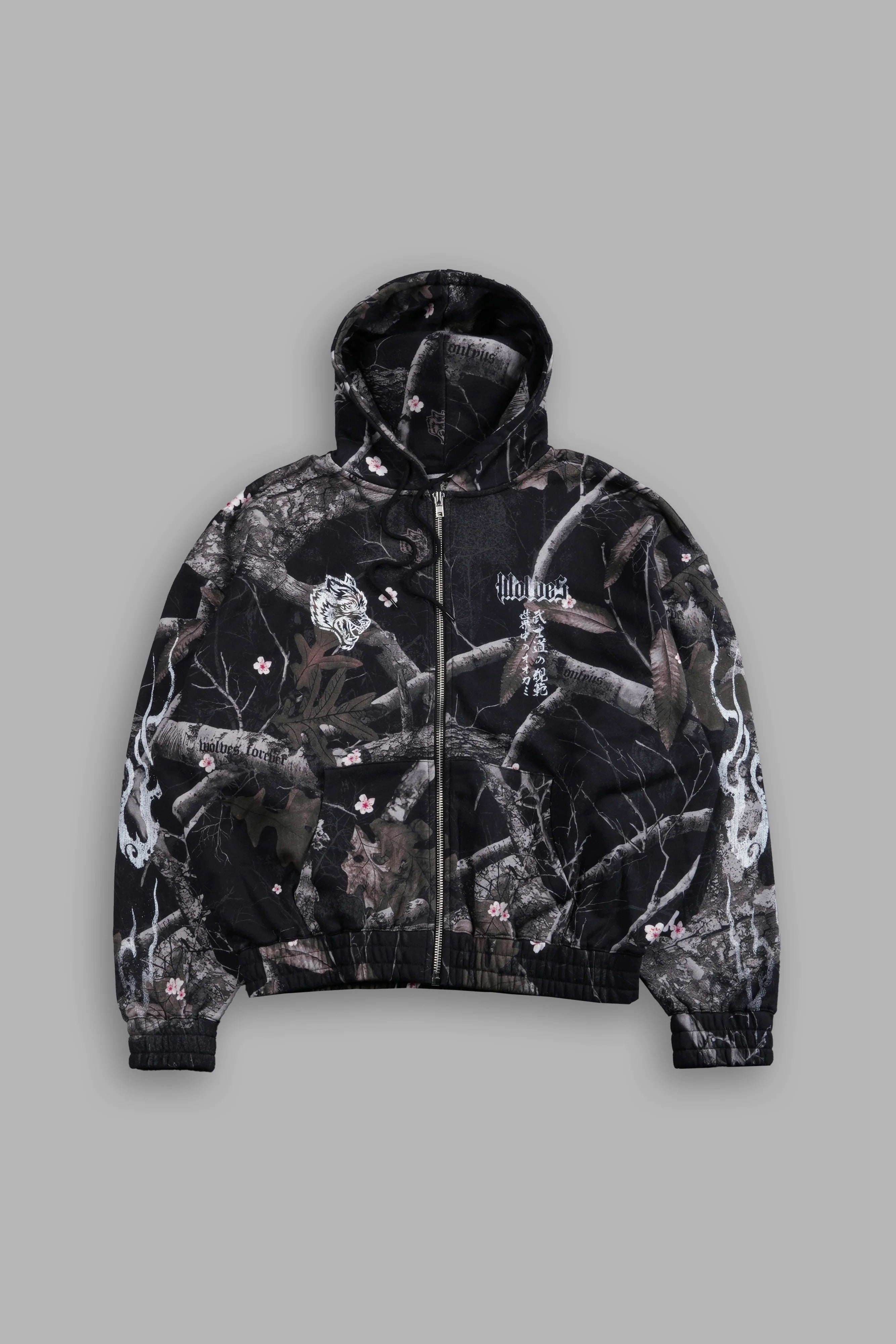 Darc Sport Infernal Chambers Zip Hoodie Blossom Camo Sz Small