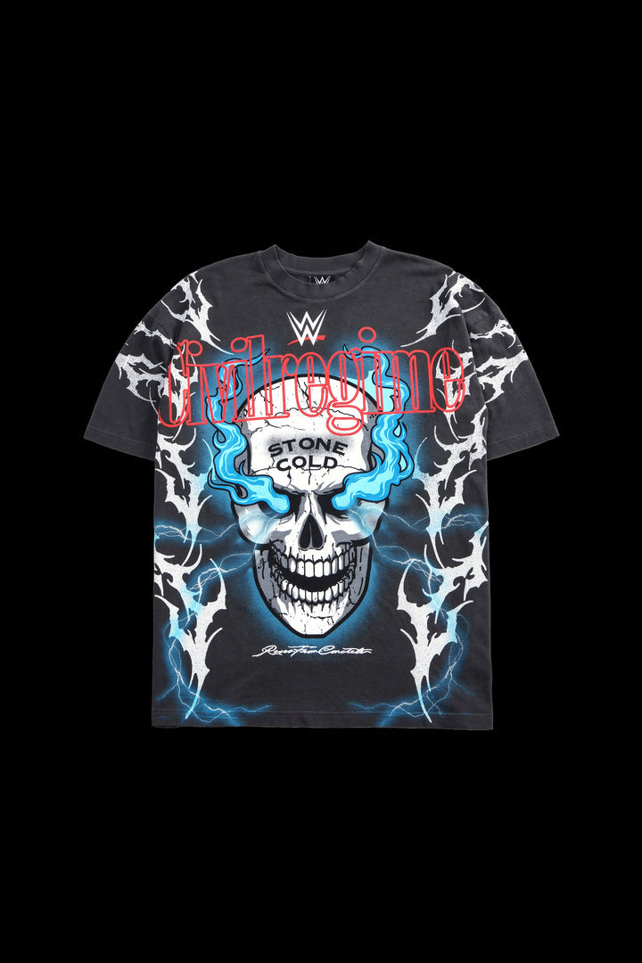 Civil Regime x Stone Cold Raising Hell Tee Sz M