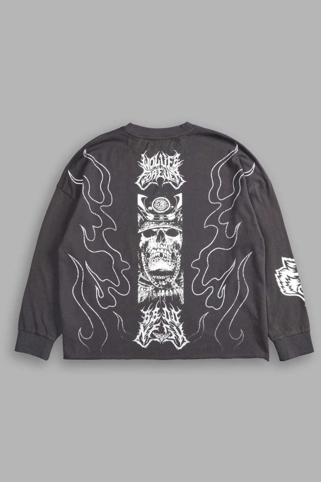 Darc Sport Metal Samurai Box Cut Long Sleeve Tee Grey Sz M