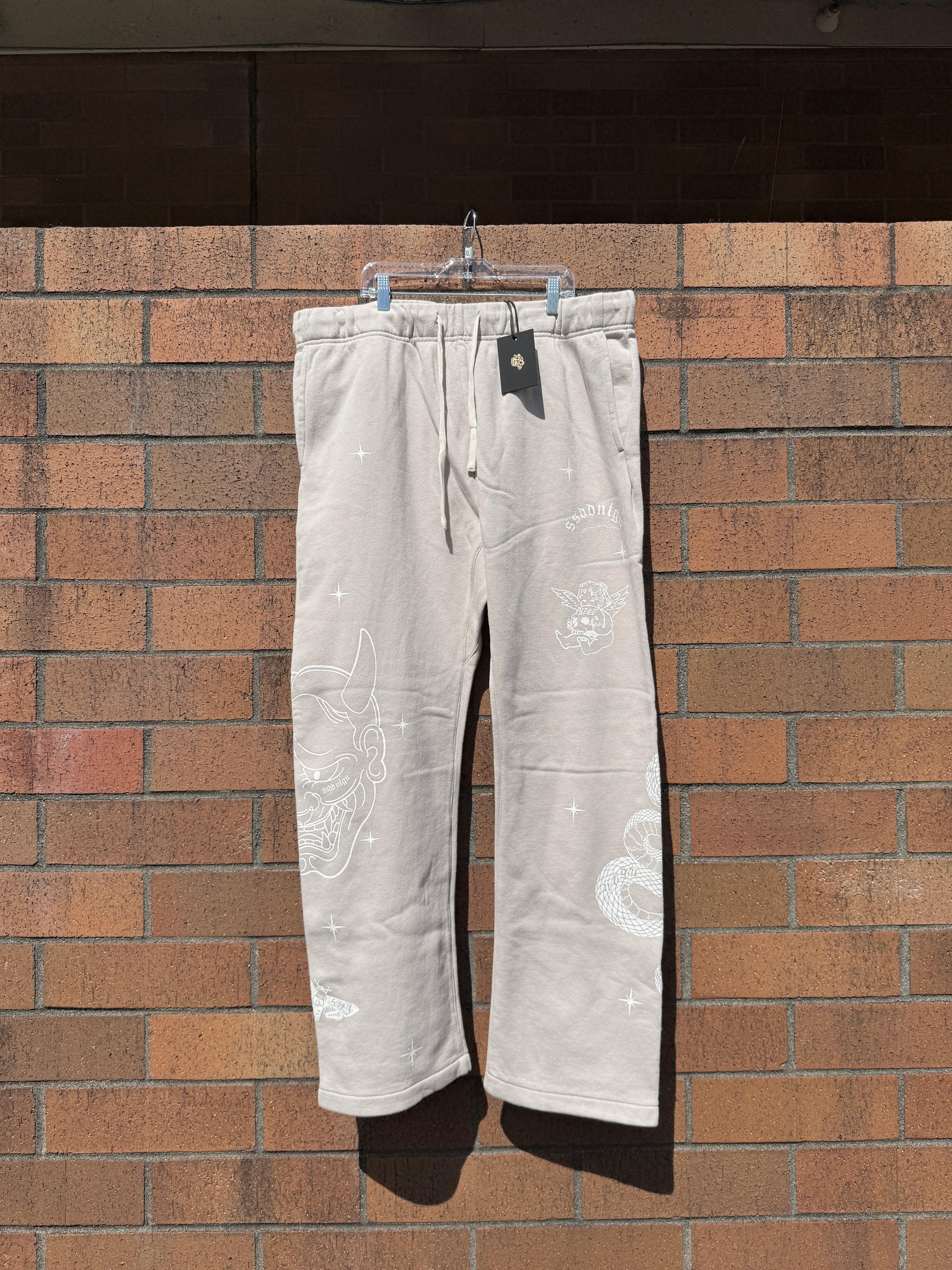 Darc Sport Oni Wolves Bigelow Cargo Sweat Pants Clay Size XL