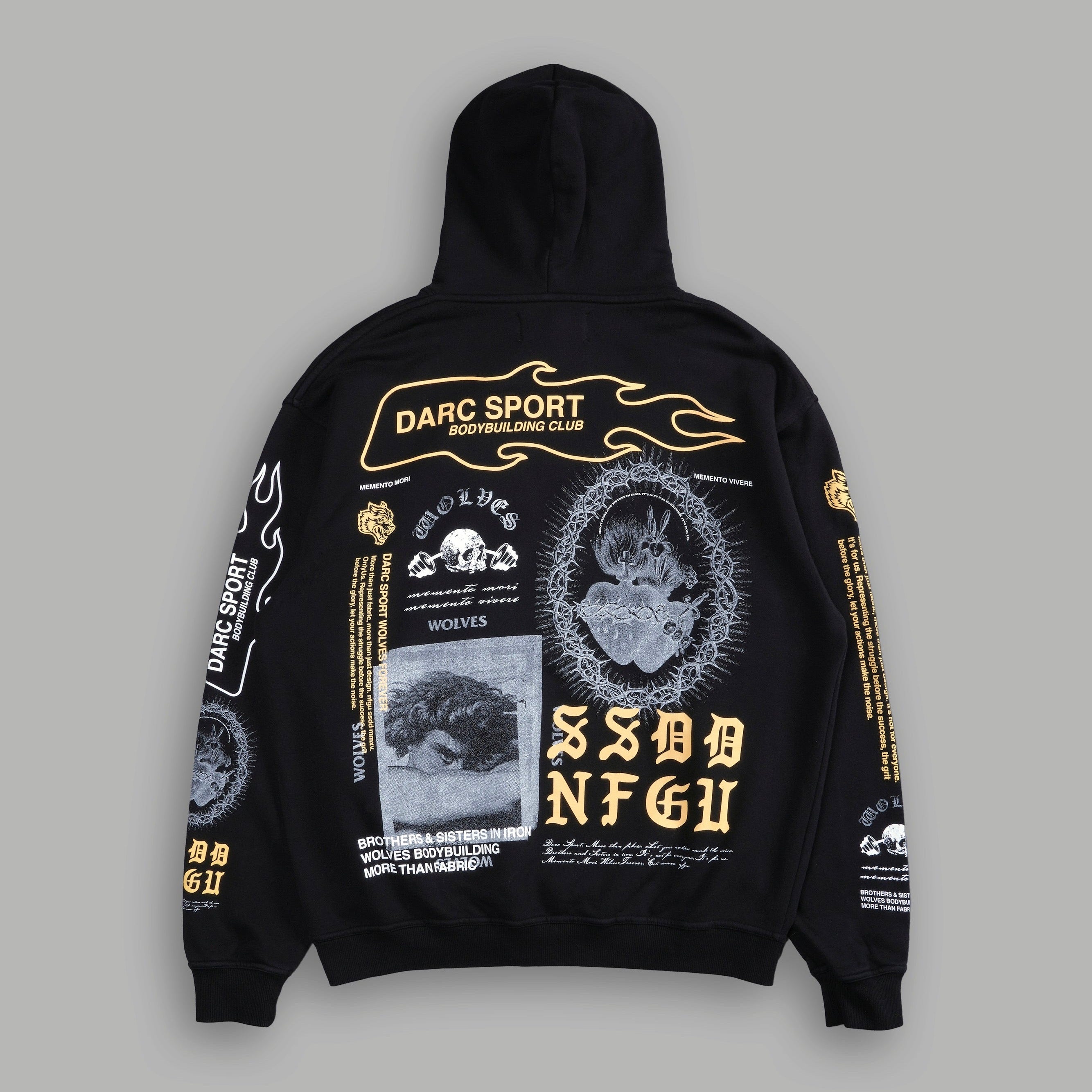 Darc Sport Memento Mori Pierce Hoodie Black Sz M