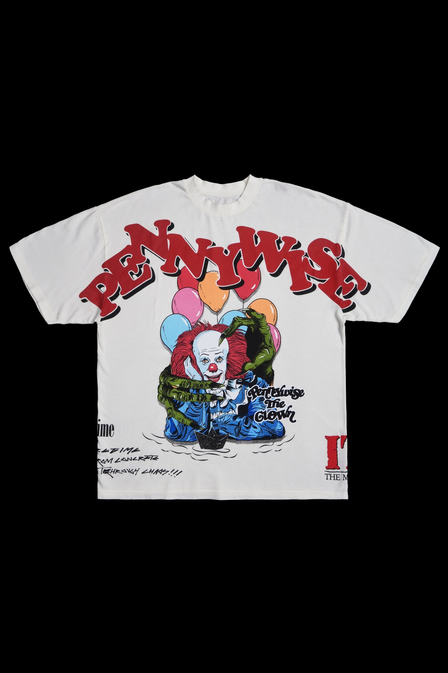 Civil Regime Pennywise's Chaos Oversized Tee Butter Sz M