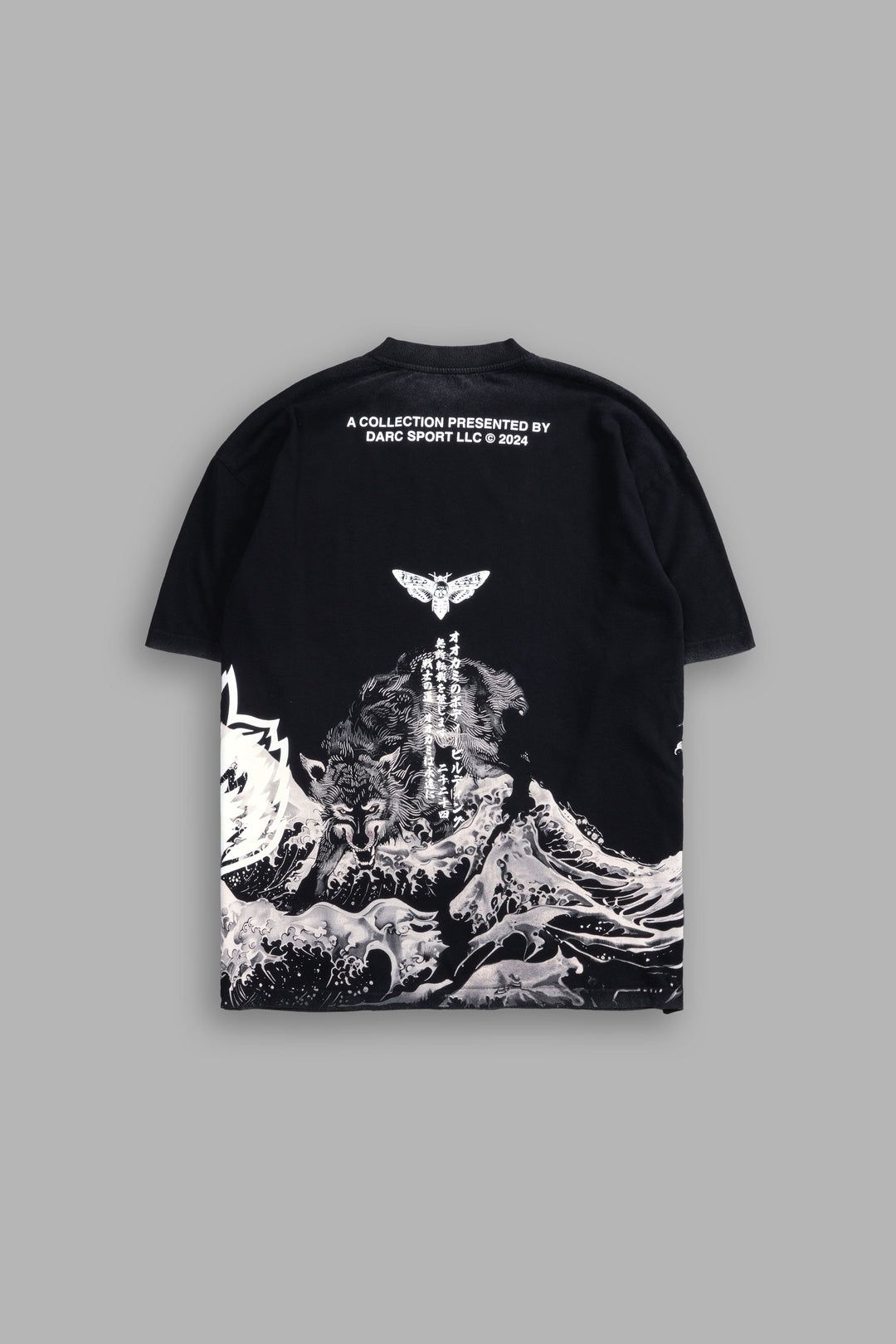 Darc Sport Bushido Ch. 1 Seigaiha Wolf Side by Side Tee Sz L