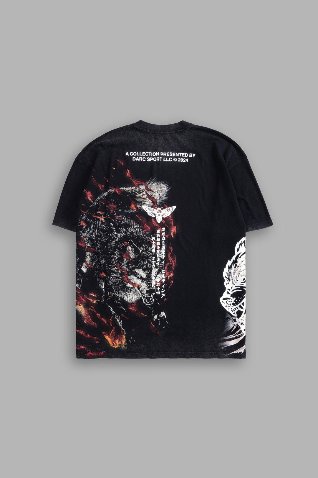Darc Sport Bushido Ch. 1 Flame Wolves Side by Side Tee Sz L