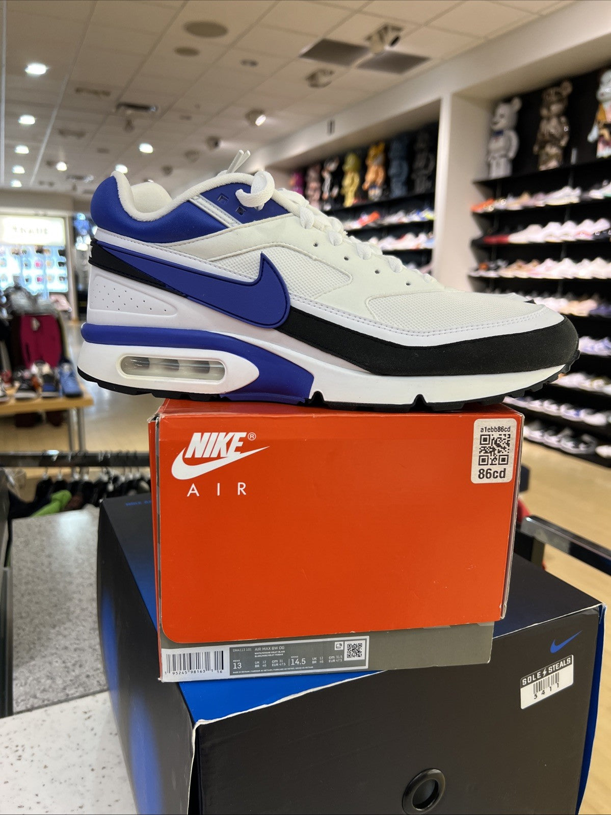 Nike Air Max BW Classic White Violet Sz 13