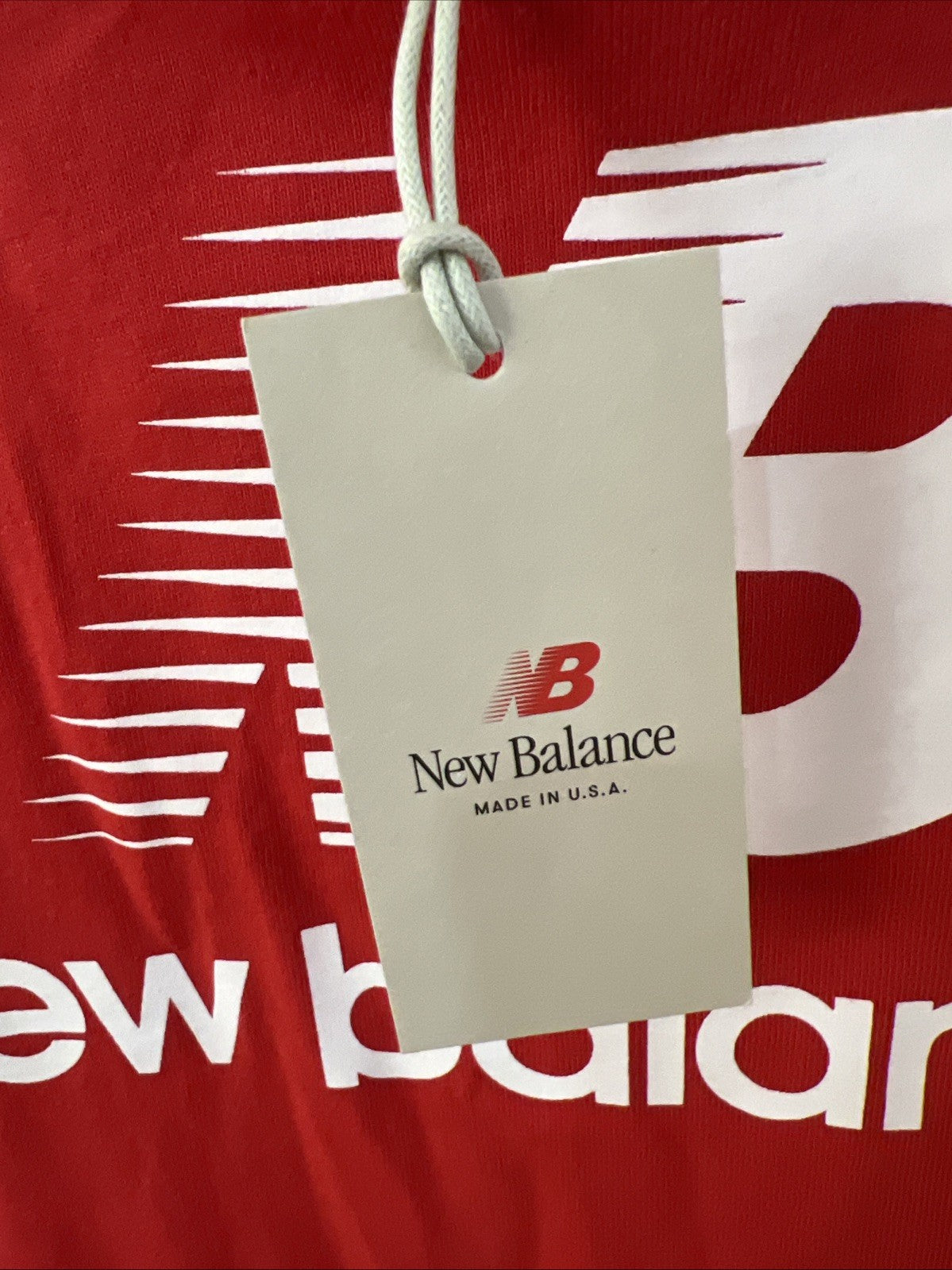 New Balance USA Made Heritage 1982 Red Long Sleeve T-Shirt