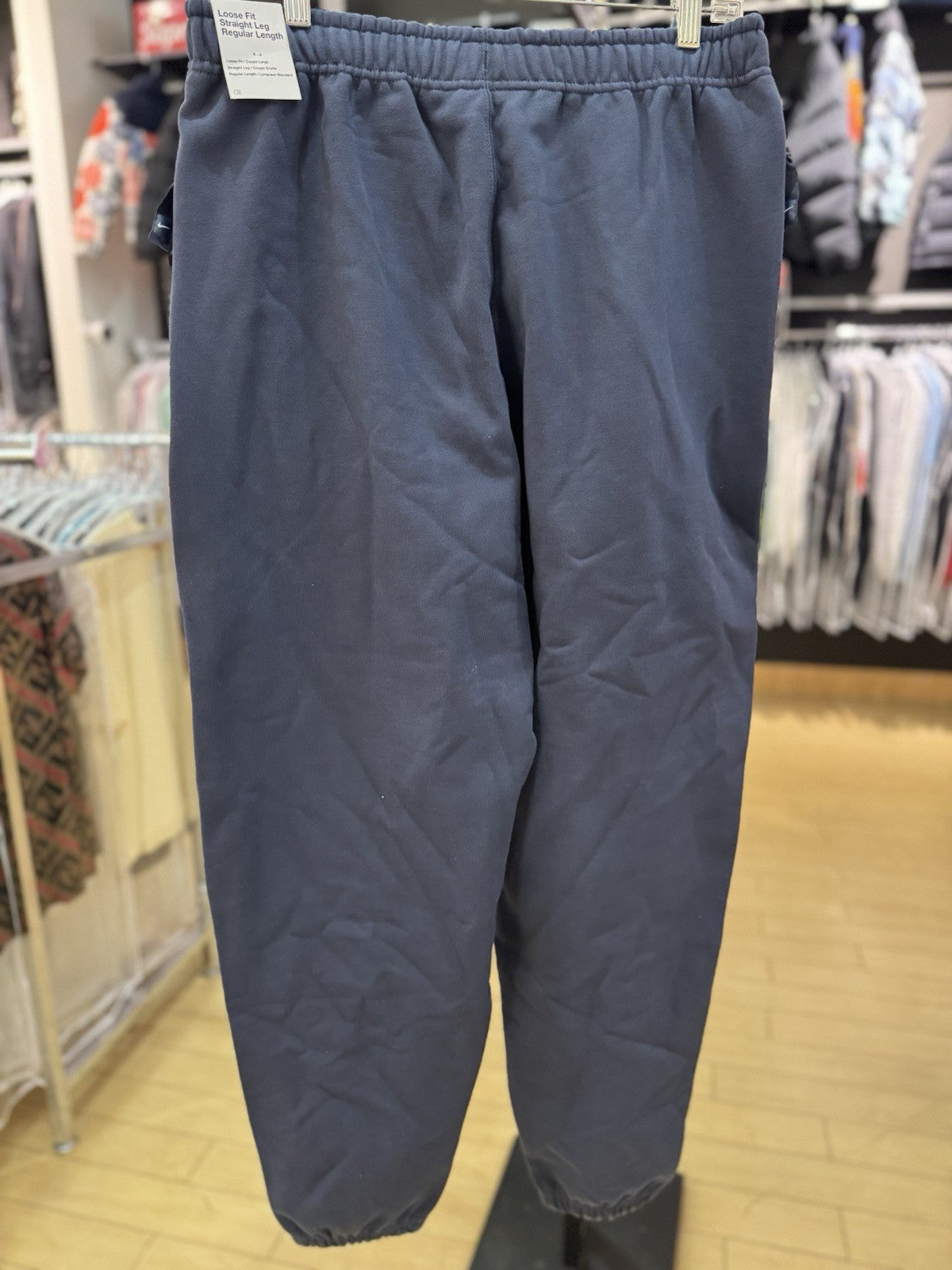 Nike Sportswear Phoenix Fleece Women's High-Waisted Oversized Sweatpants Navy