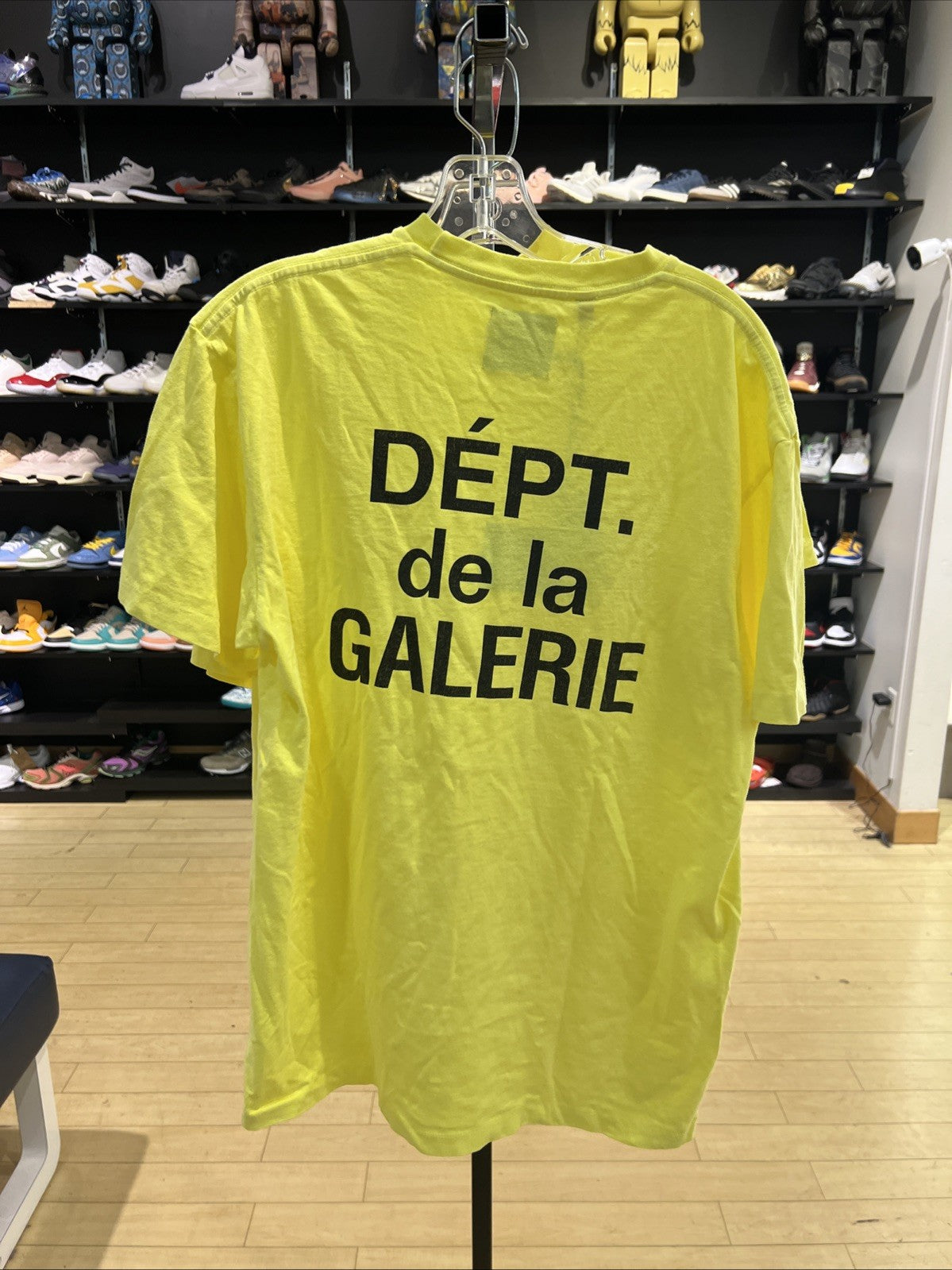Gallery Dept. French T-Shirt Lime Yellow Sz M