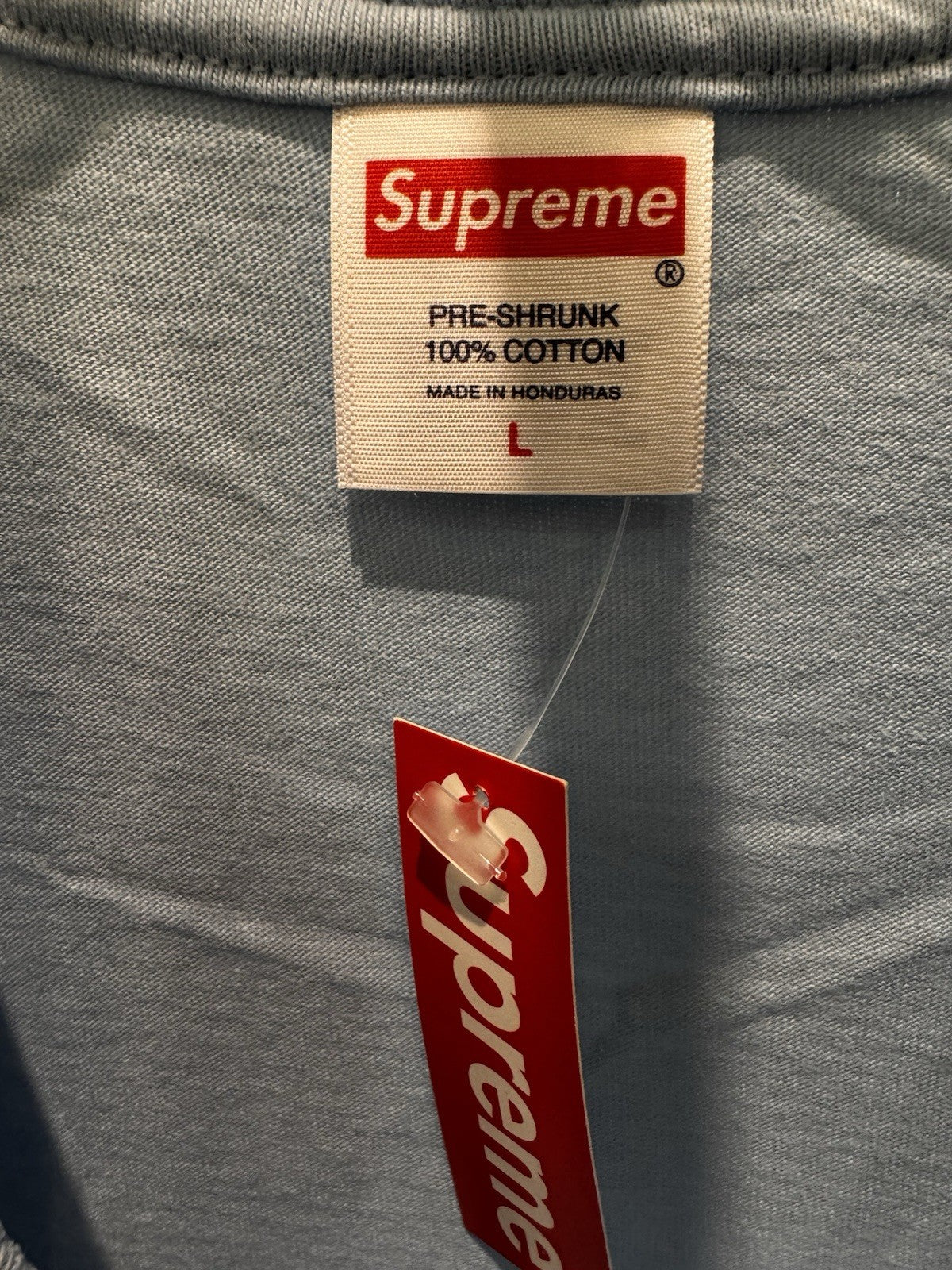 Supreme Emo Tee Powder Blue Size L