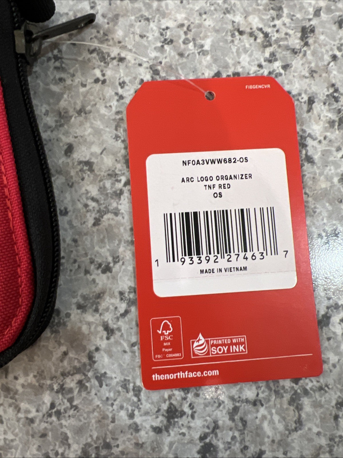 Supreme x THE NORTH FACE Arc Logo Organizer Red Bag