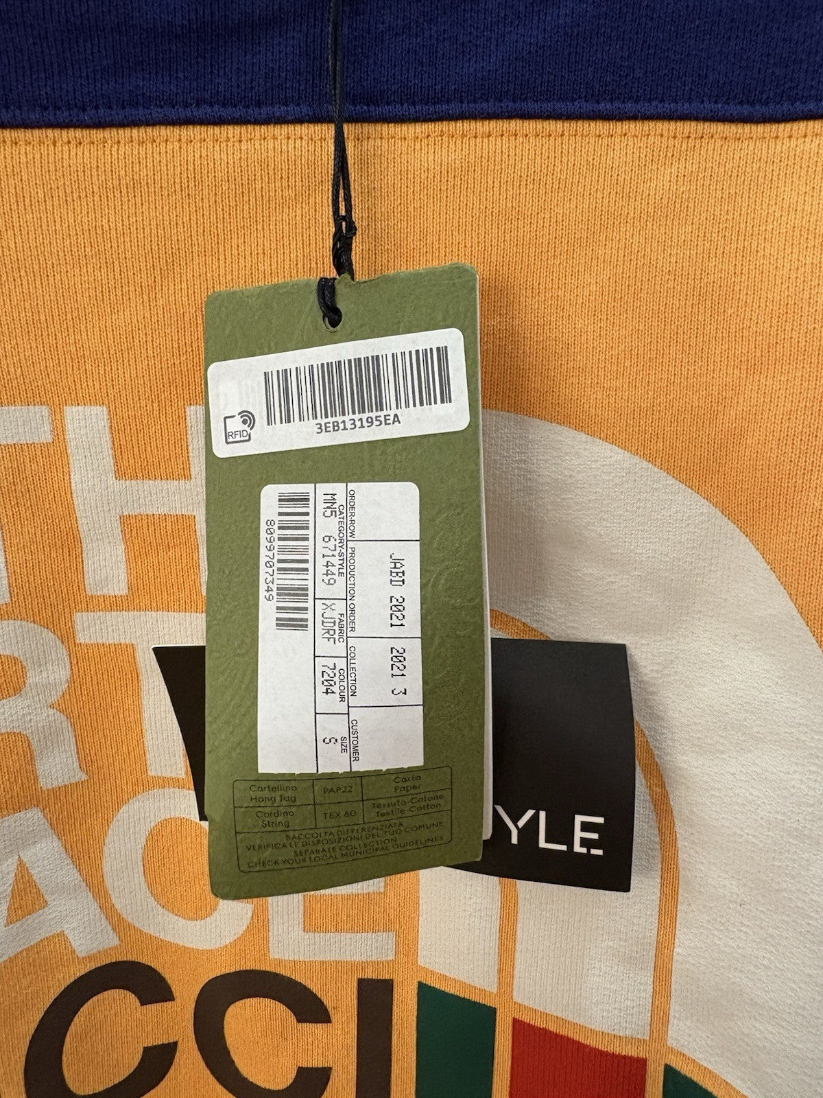 Gucci X The North Face Sweatshirt Sz Small