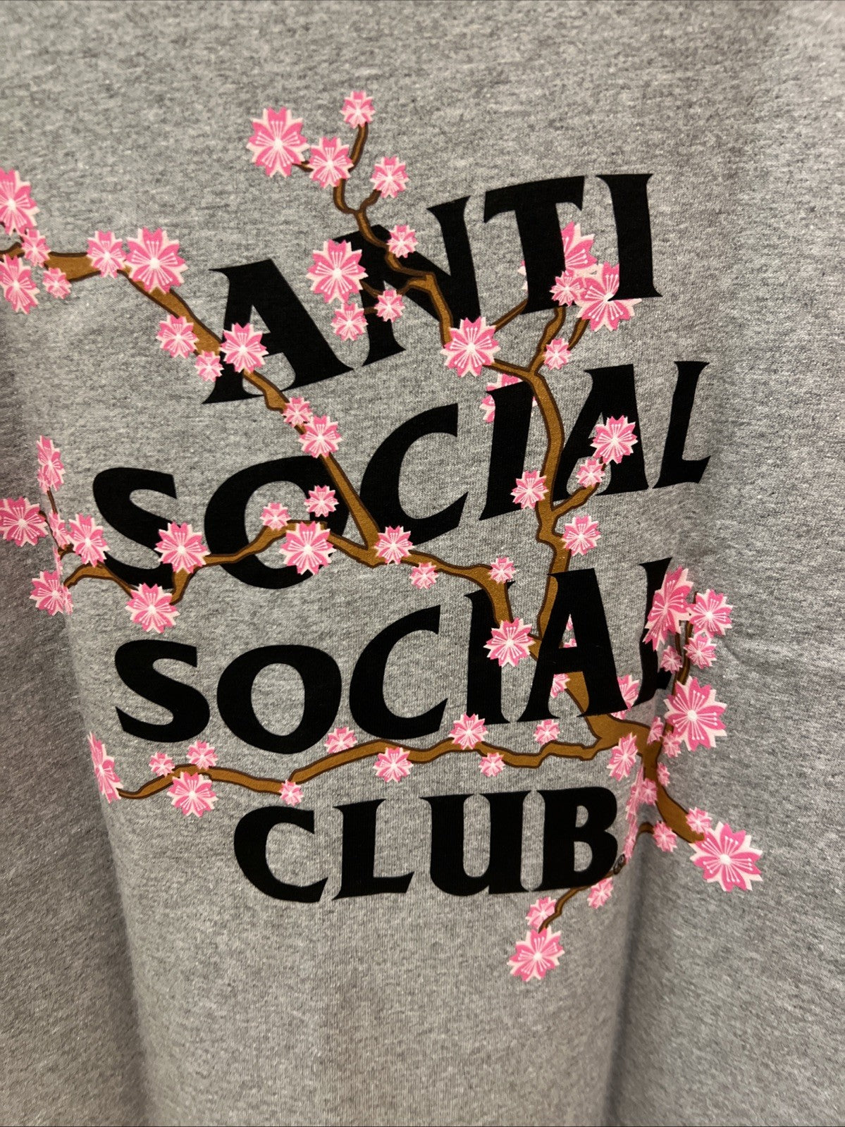 Anti Social Social Club Cherry Blossom Heather Gray Tee