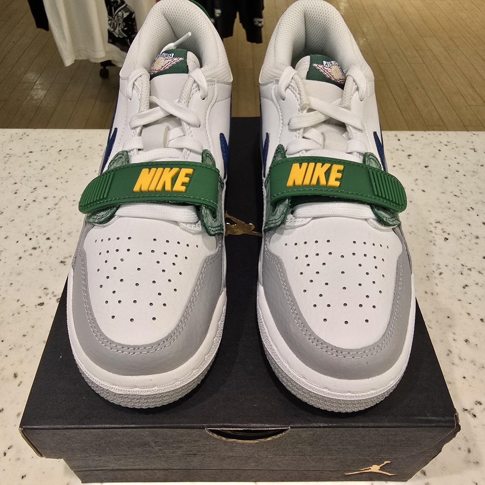 Size 5.5Y - Jordan Legacy 312 Low White Pine Industrial Blue (GS) CD9054-140