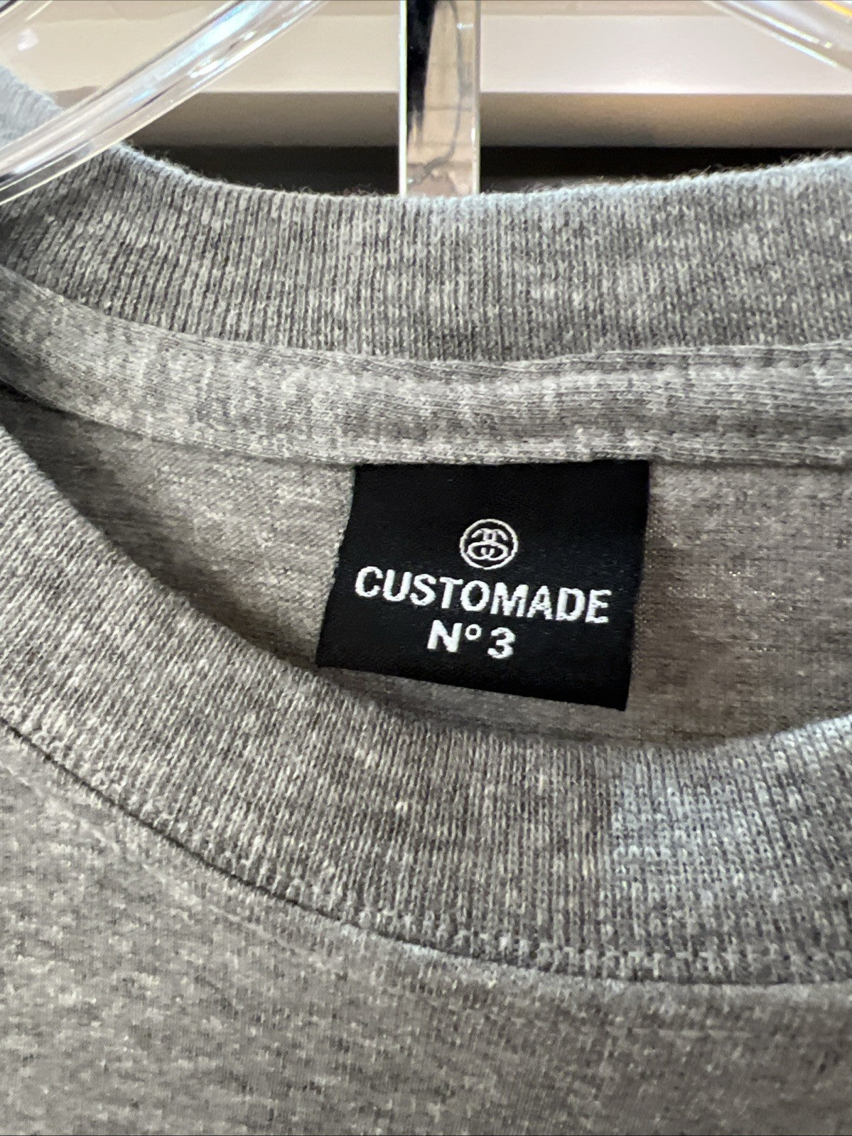 Stussy Custom Made In USA Stereo Tee Grey Sz XL