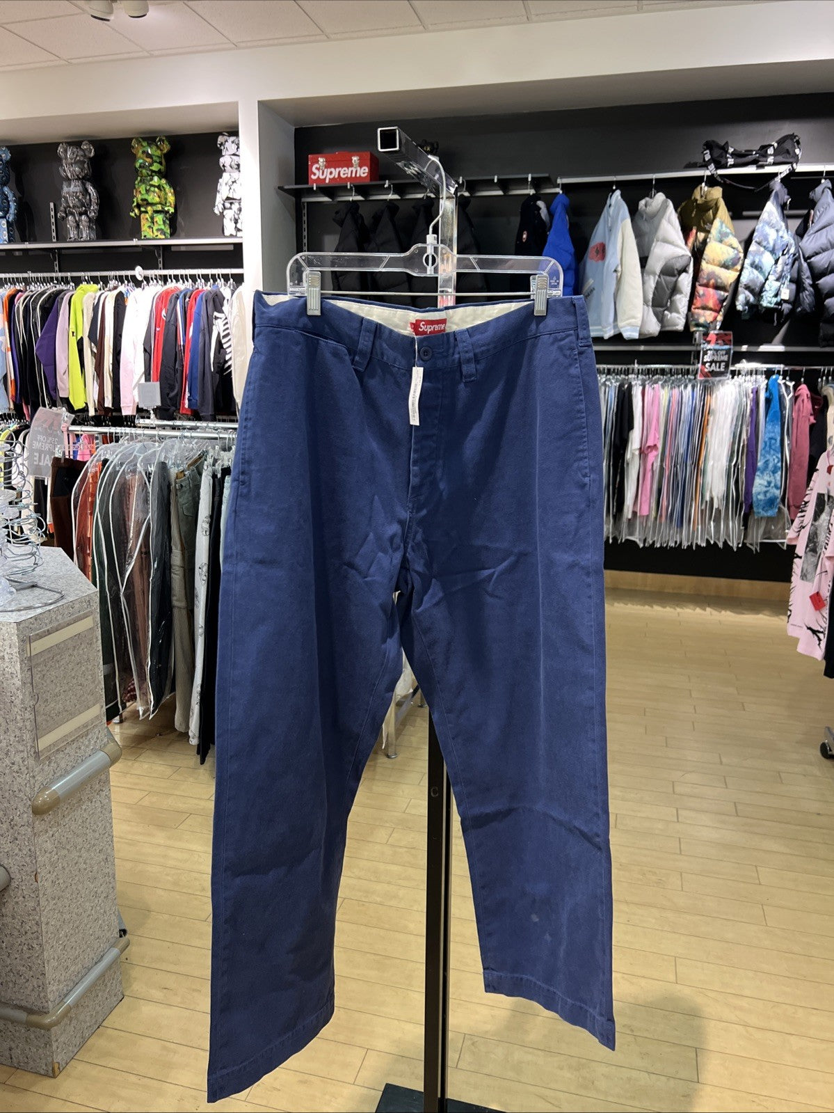 Supreme Chino Pant Lt Navy Size 34 DEFECT