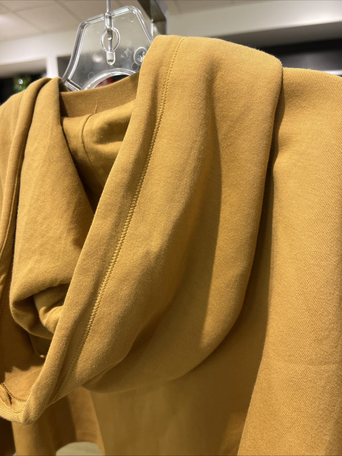 Adidas x Ivy Park Mustard Yellow Cropped Hoodie Sweatshirt Asian Sizing Sz S