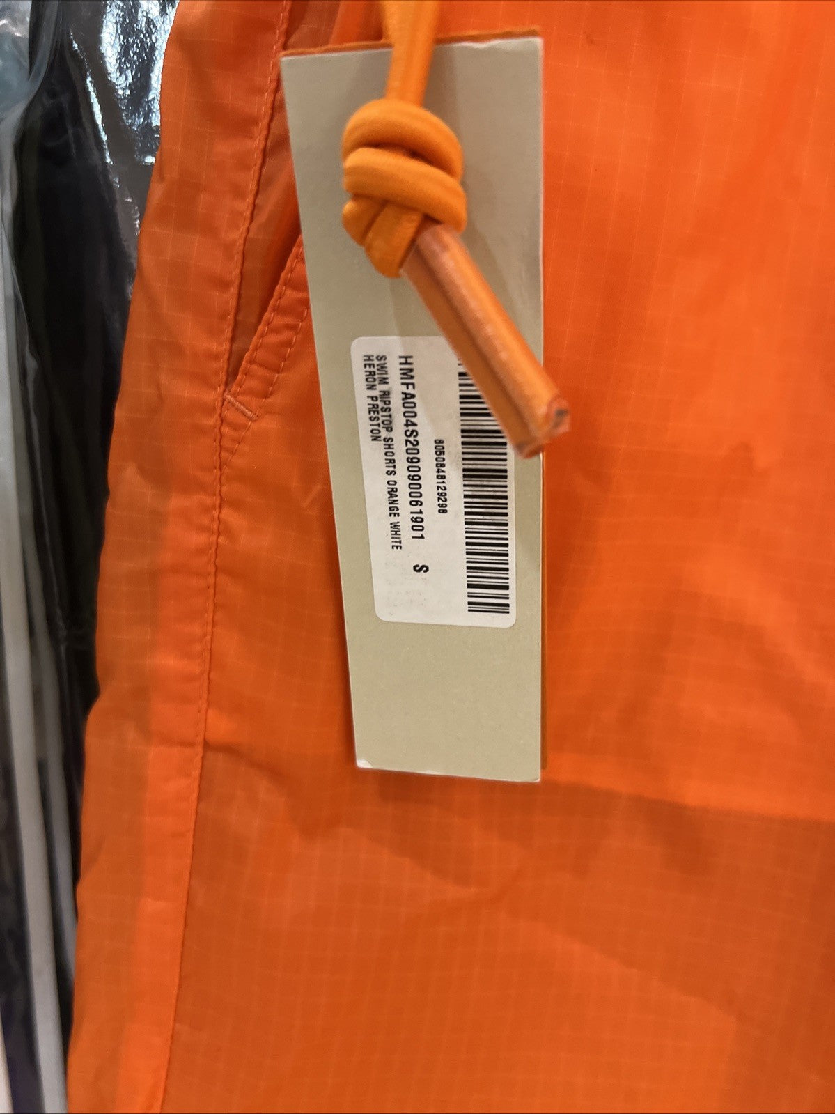 Heron Preston Orange White Swim Ripstop Sz S