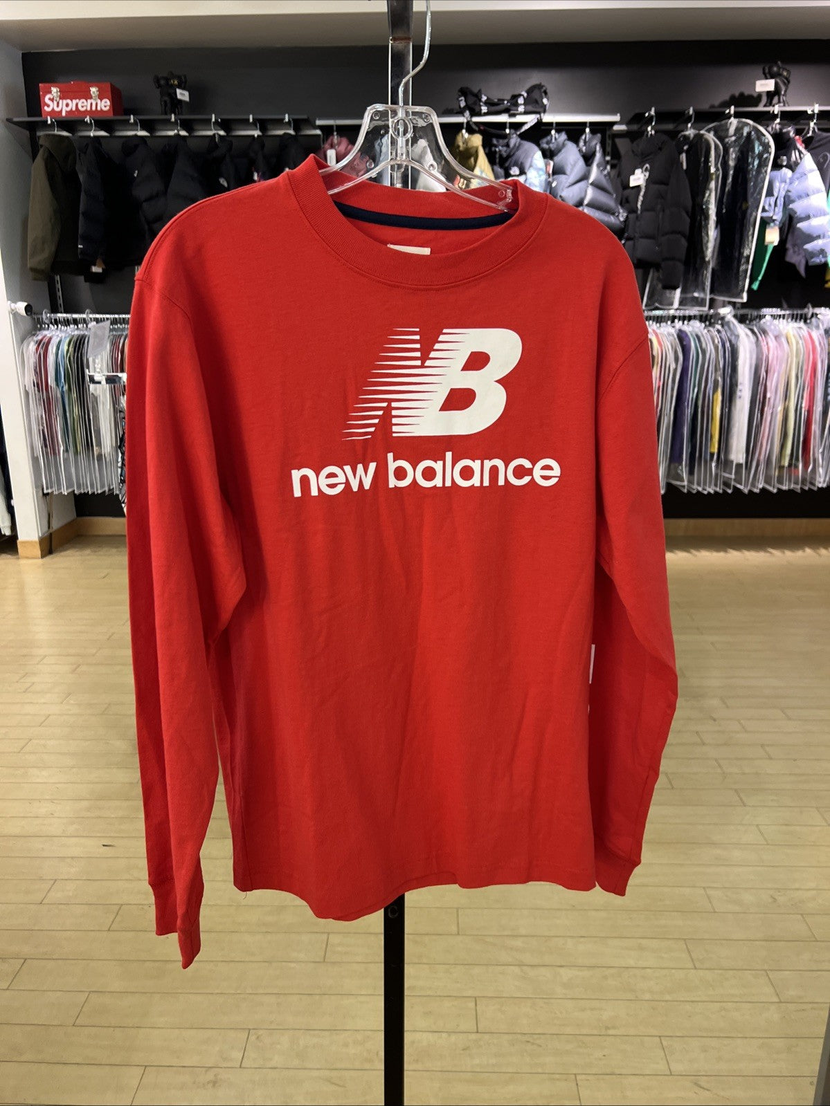 New Balance USA Made Heritage 1982 Red Long Sleeve T-Shirt