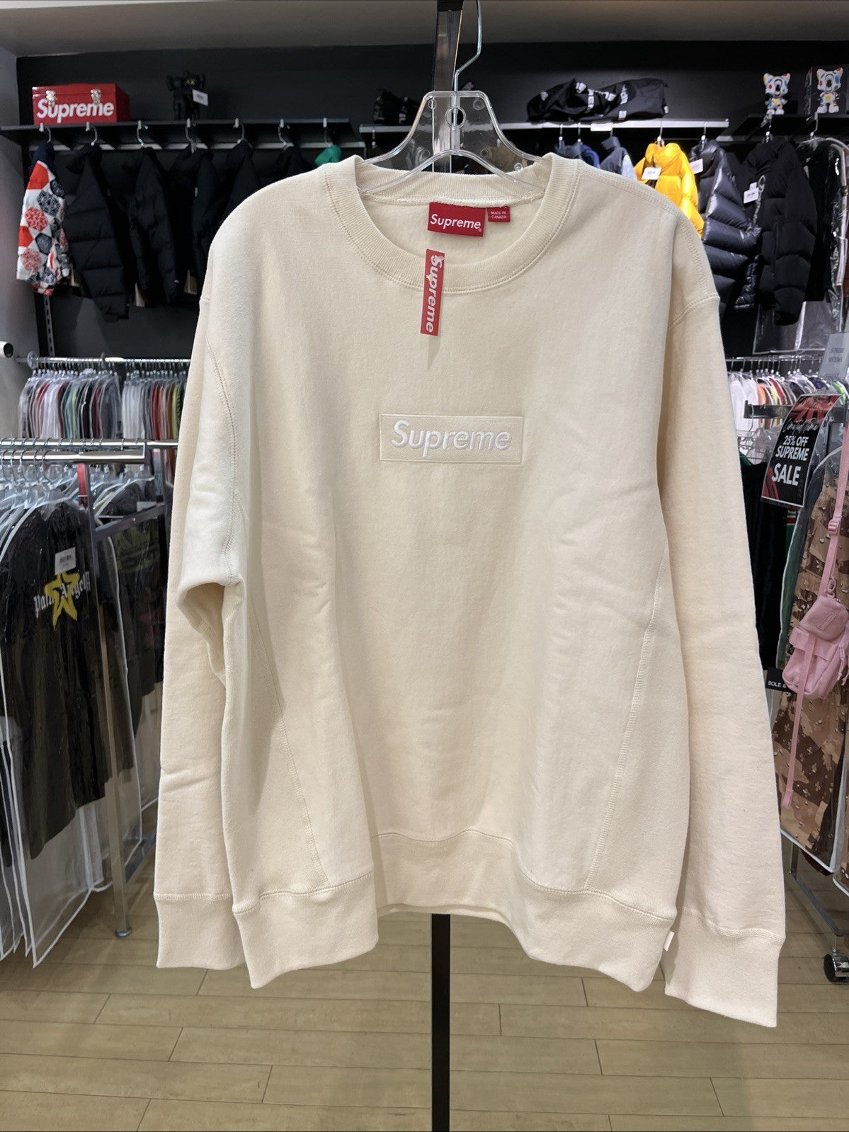SUPREME Box Logo Crewneck Sz Large