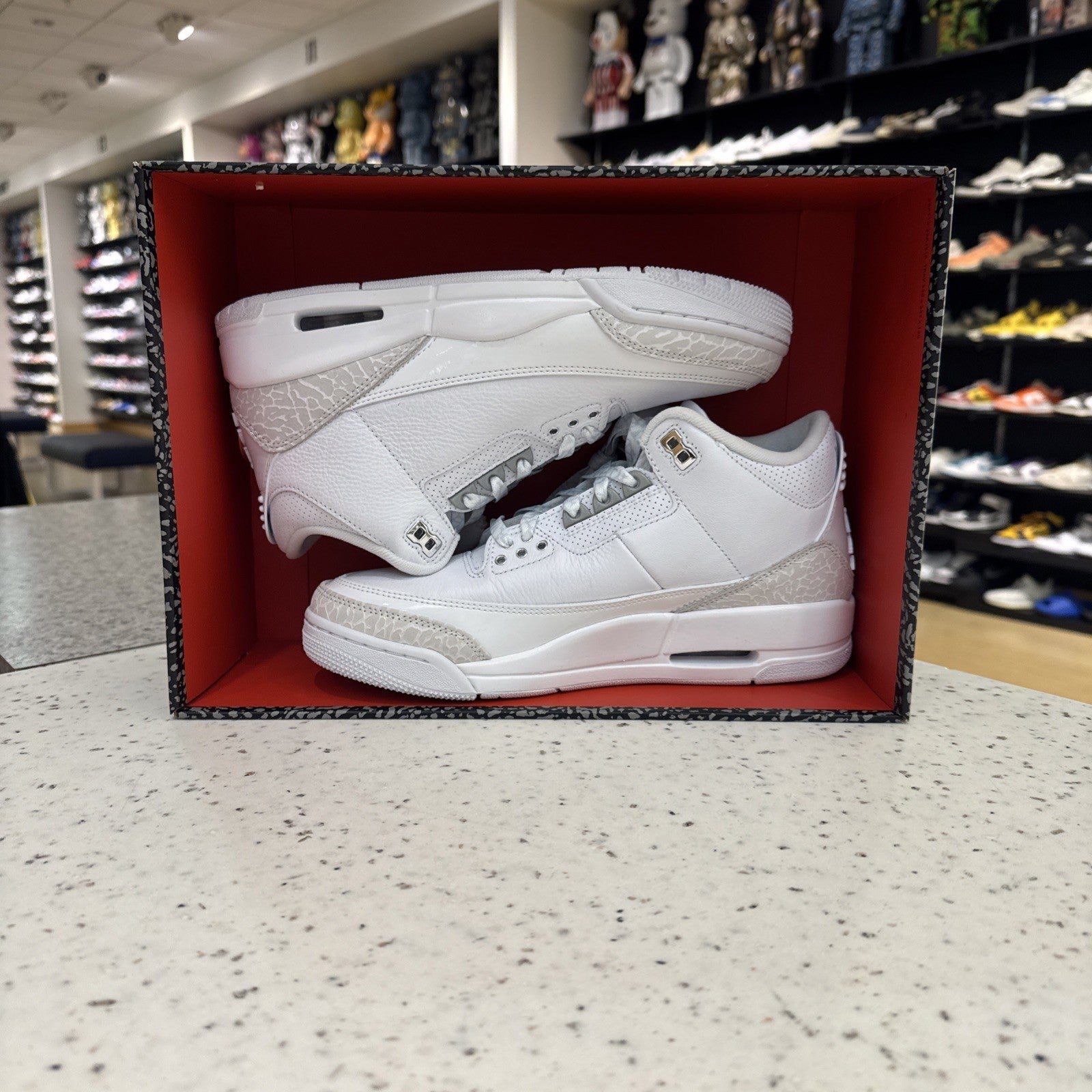 Men's 8, Women's 9.5 Nike Air Jordan 3 Retro CT8532-111 Pure Money White Silver
