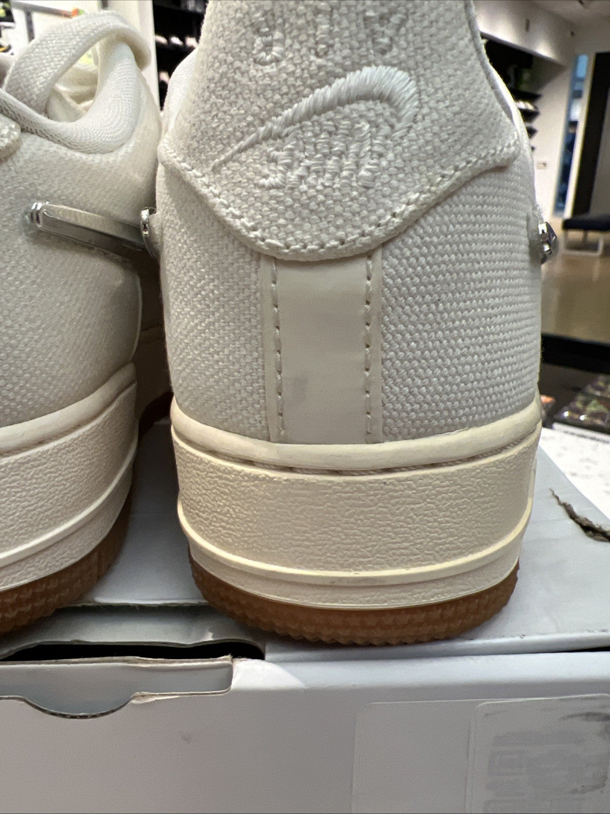 Nike Air Force 1 Low Travis Scott Sail Sz 6 DEFECT