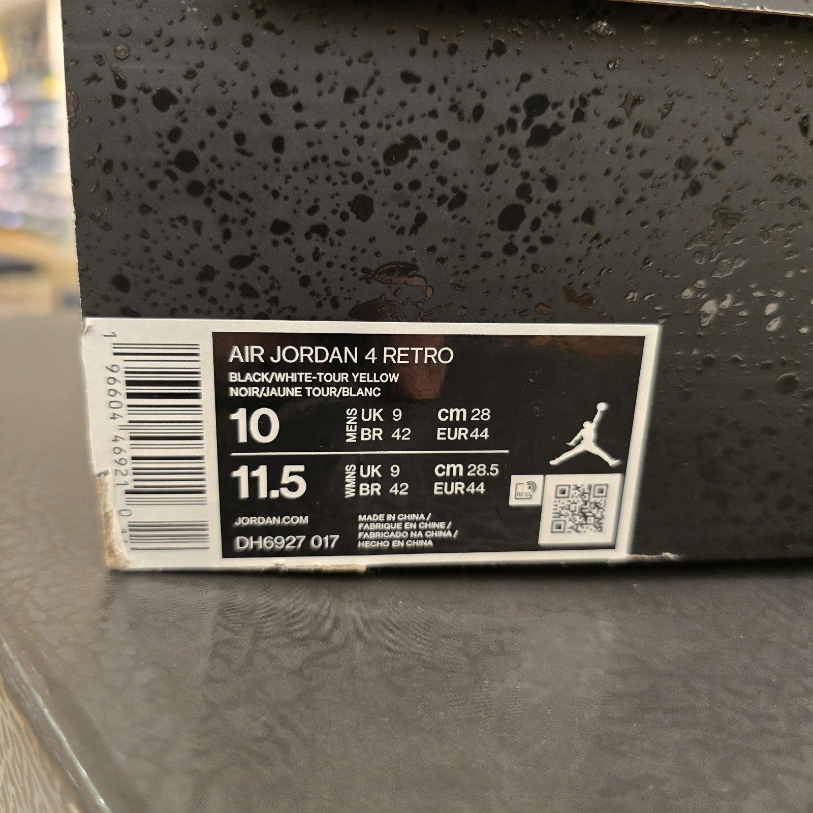 Size 10 - Jordan 4 Retro Thunder