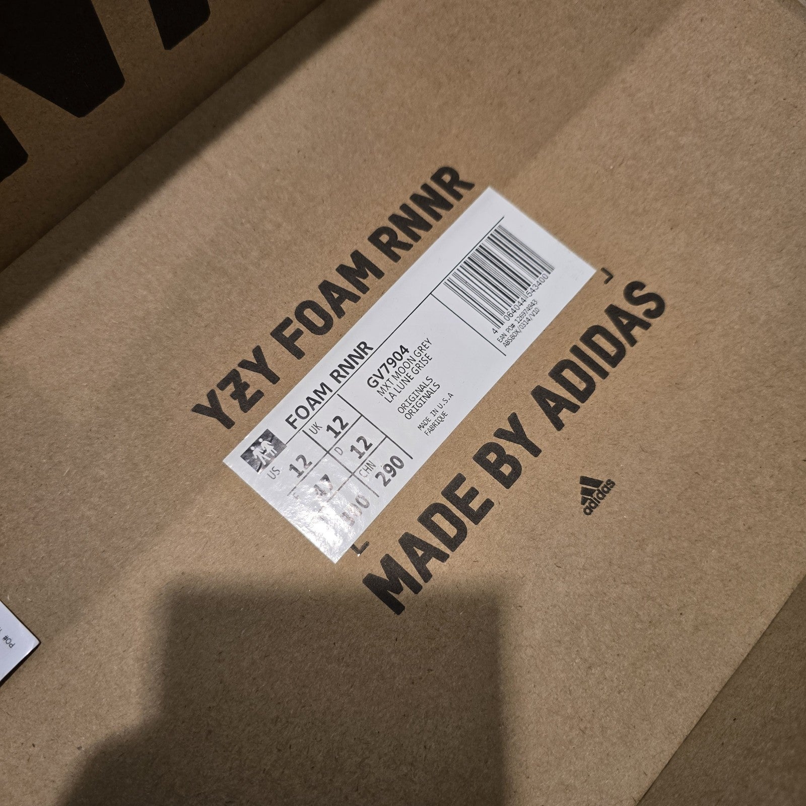 Size 12 - adidas Yeezy Foam RNNR MXT Moon Gray