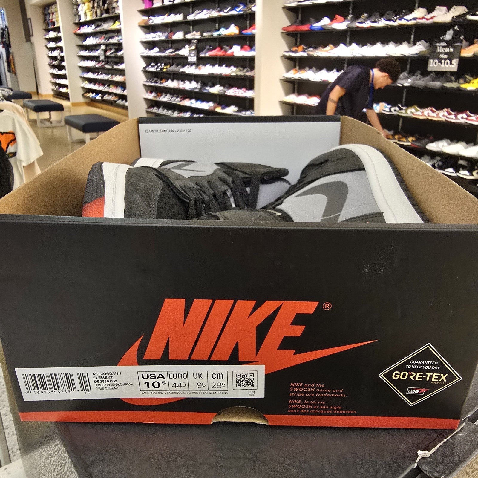 Size 10.5 - Air Jordan 1 Element GORE-TEX High Black Infrared