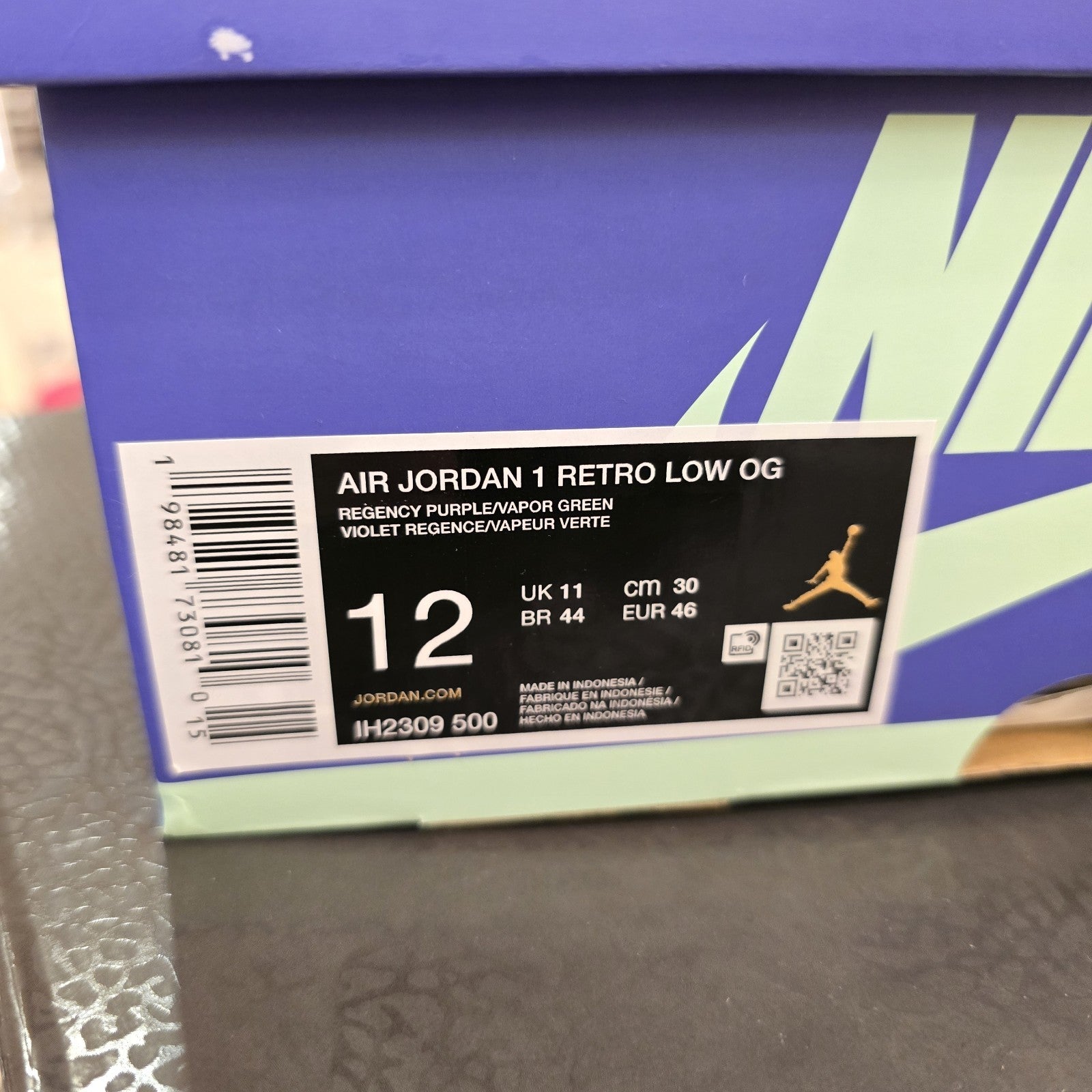 Size 12 - Zion Williamson x Air Jordan 1 Retro OG Low Voodoo Alternate