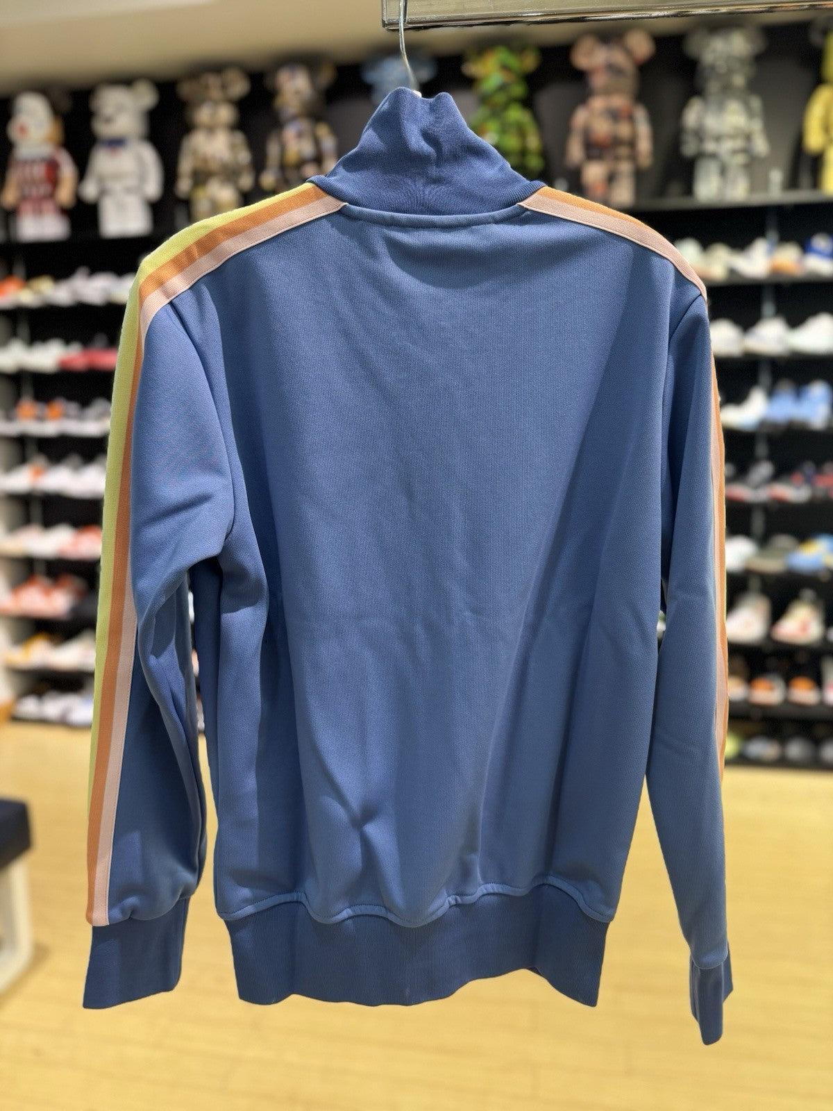 Palm Angels Track Jacket Rainbow Blue White Size Small