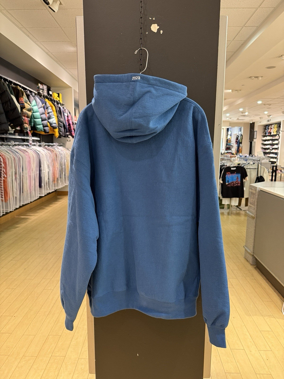 Supreme Box Logo Hooded Sweatshirt Blue Sz XXL