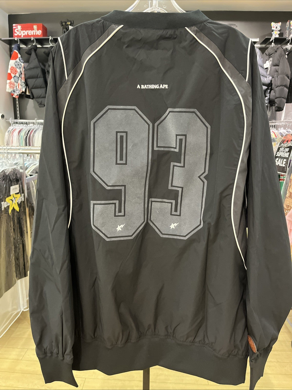 Bape Multi Logo Relaxed Fit Pullover Sz XL