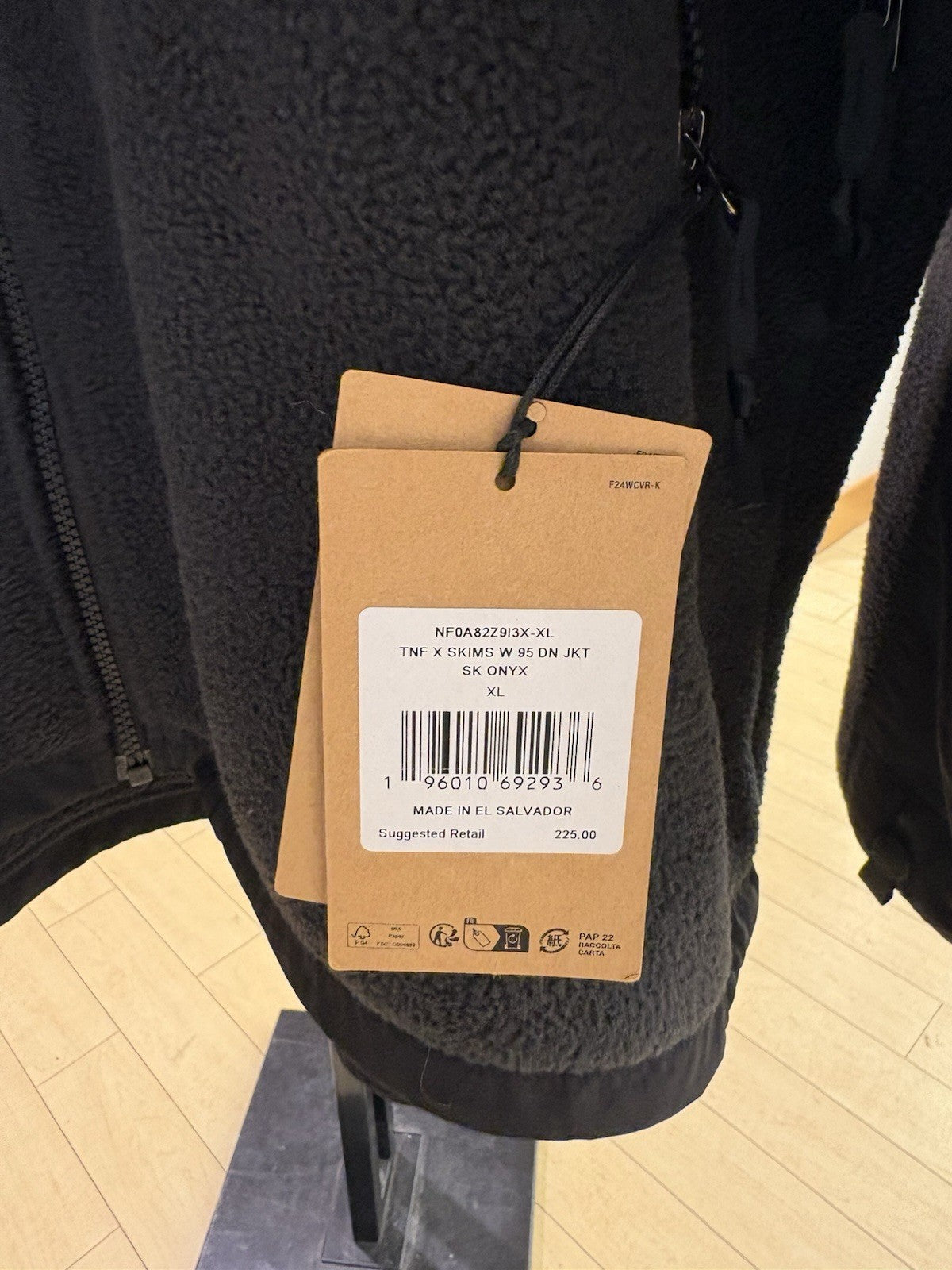 The North Face x SKIMS 1995 Denali Fleece Jacket In The Color Black Size XL