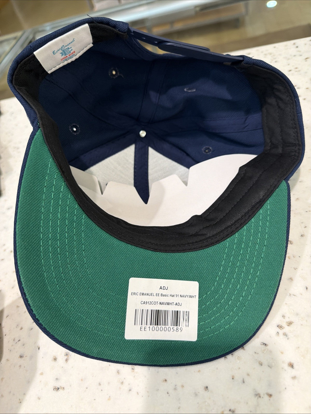 Eric Emanuel EE Basic/Core Hat Navy Blue Adjustable SnapBack