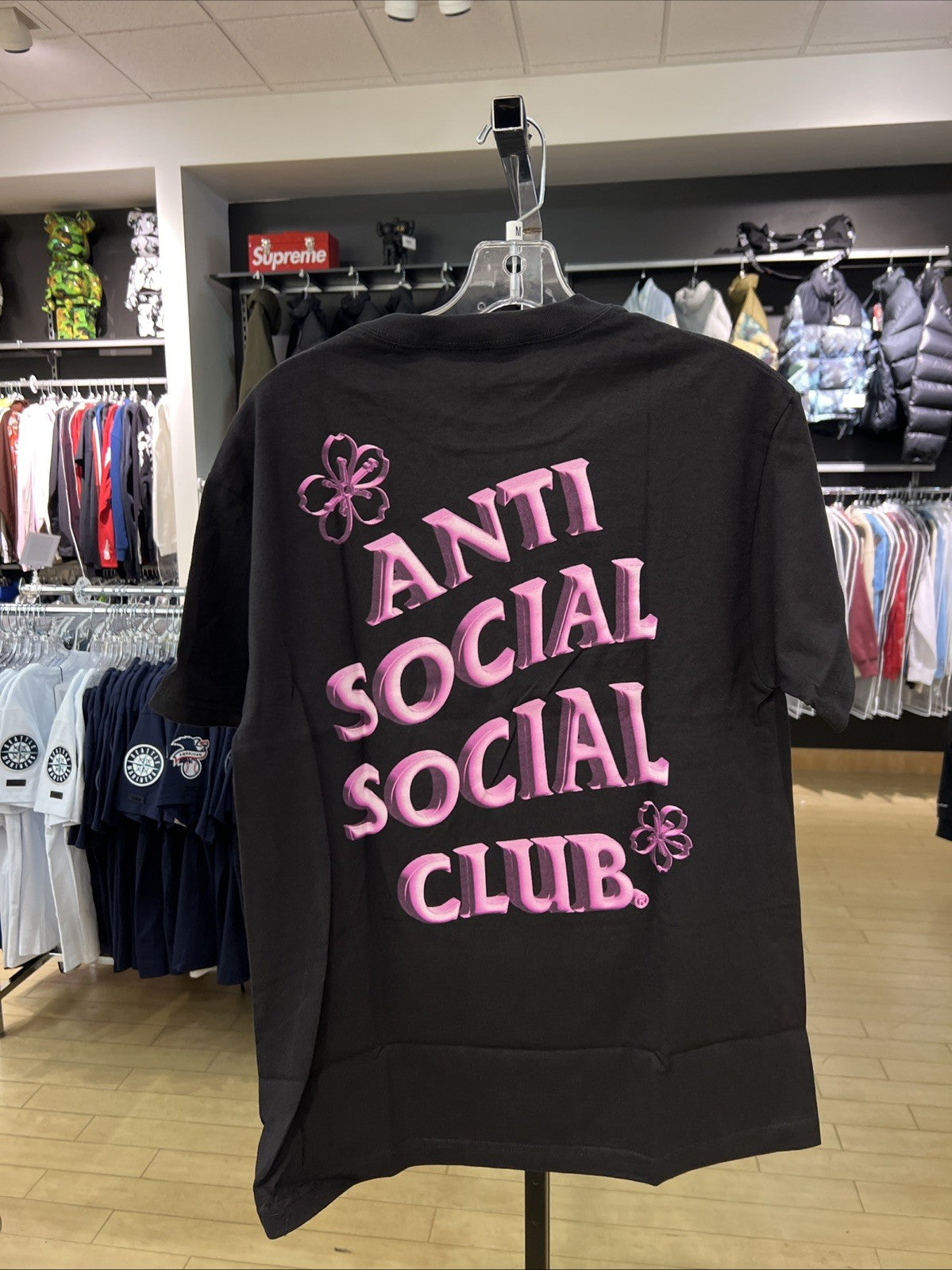 Anti Social Social Club “Coral Crush” Black Tee Sz M