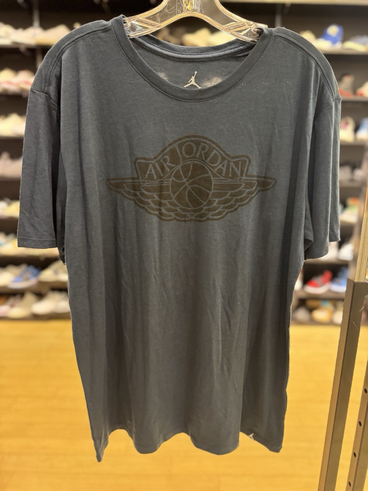 Jordan Wings Logo T-Shirt Blue Size Medium