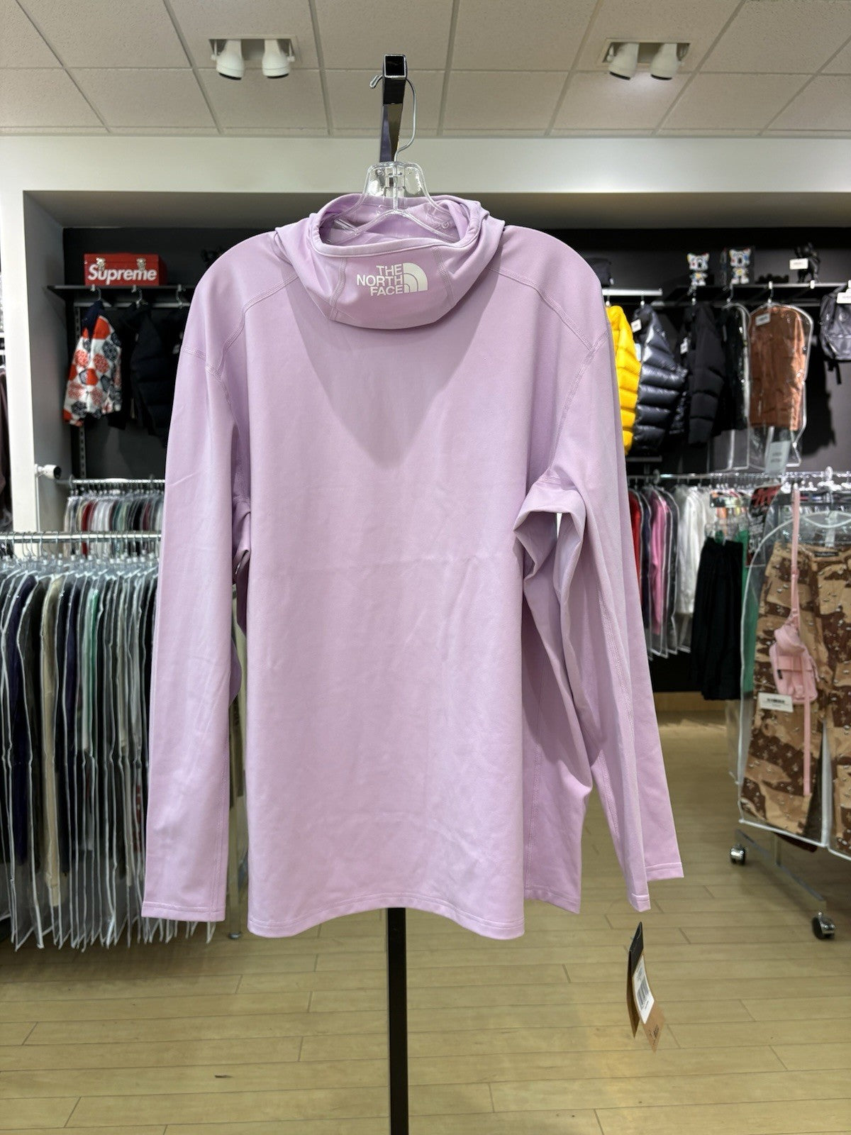 Supreme The North Face Base Layer L/S Top Light Purple Size XL