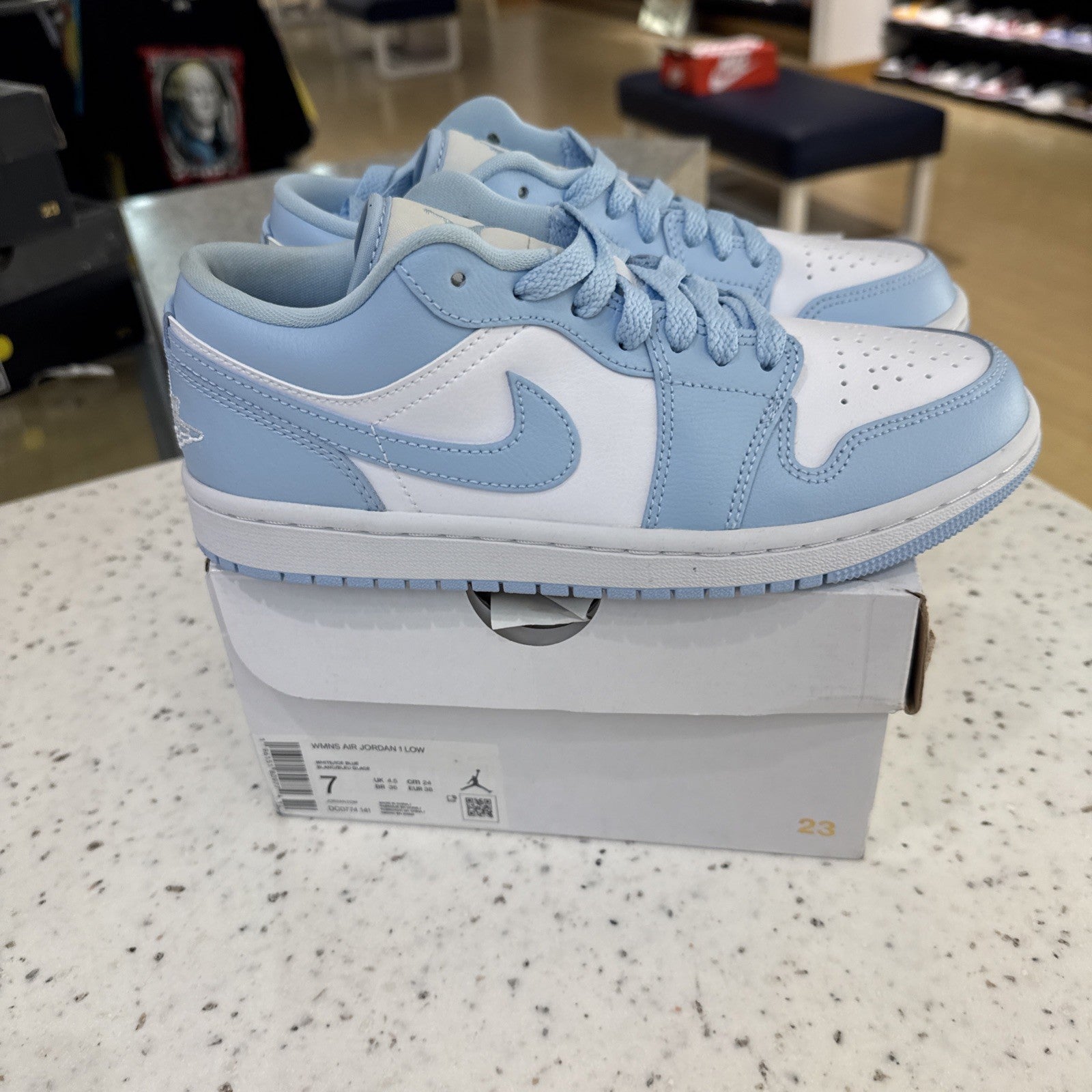 Size 7 - Jordan 1 Low Ice Blue W